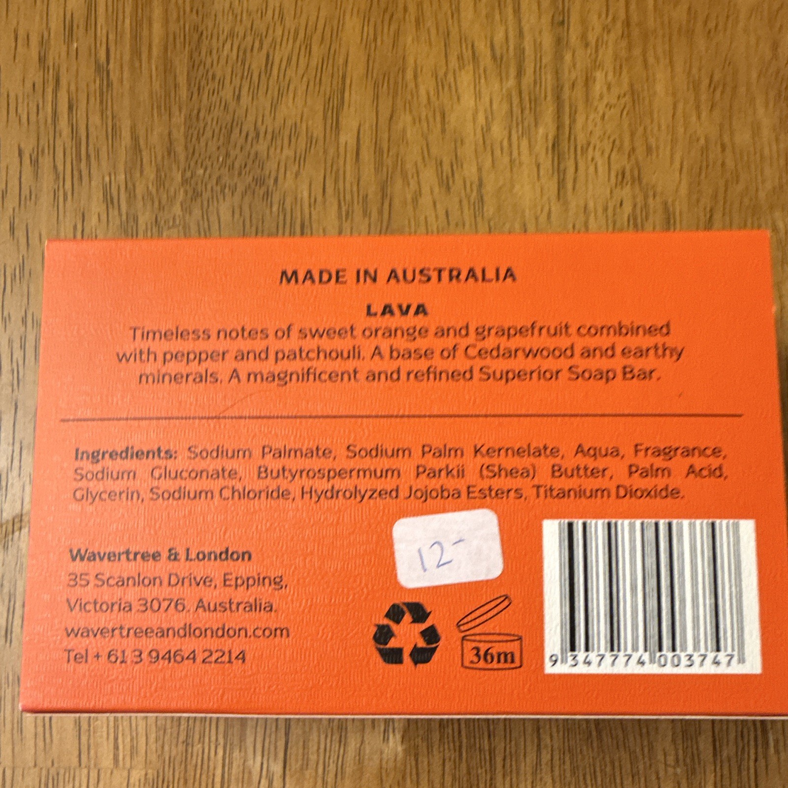Mr London Superior Bathing Soap Lava Bar No. 03, 10 oz Made in Australia