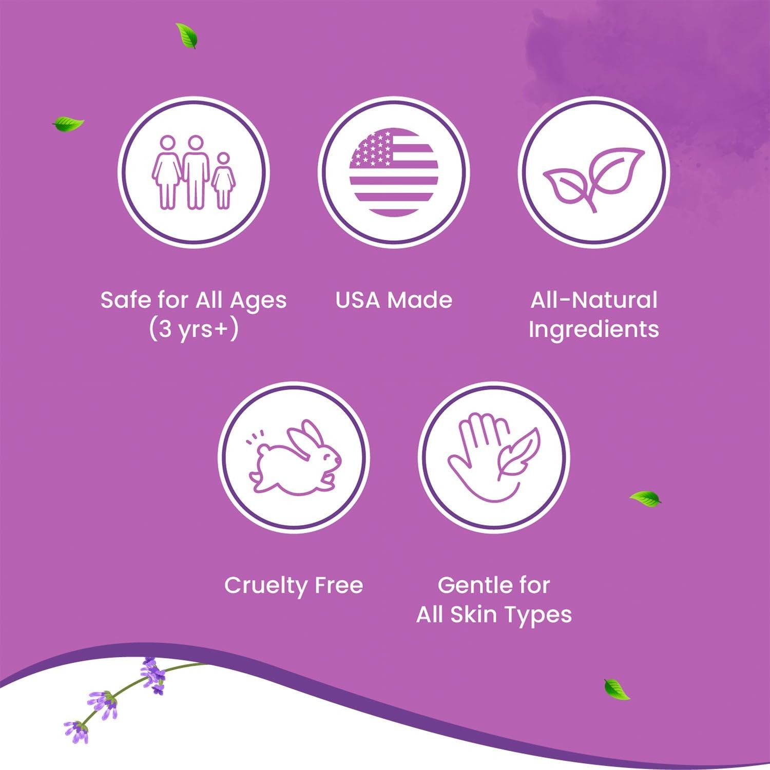 10% Sulfur Lavender Soap – Natural Acne Relief Bars for Face & Body (Pack of 2)