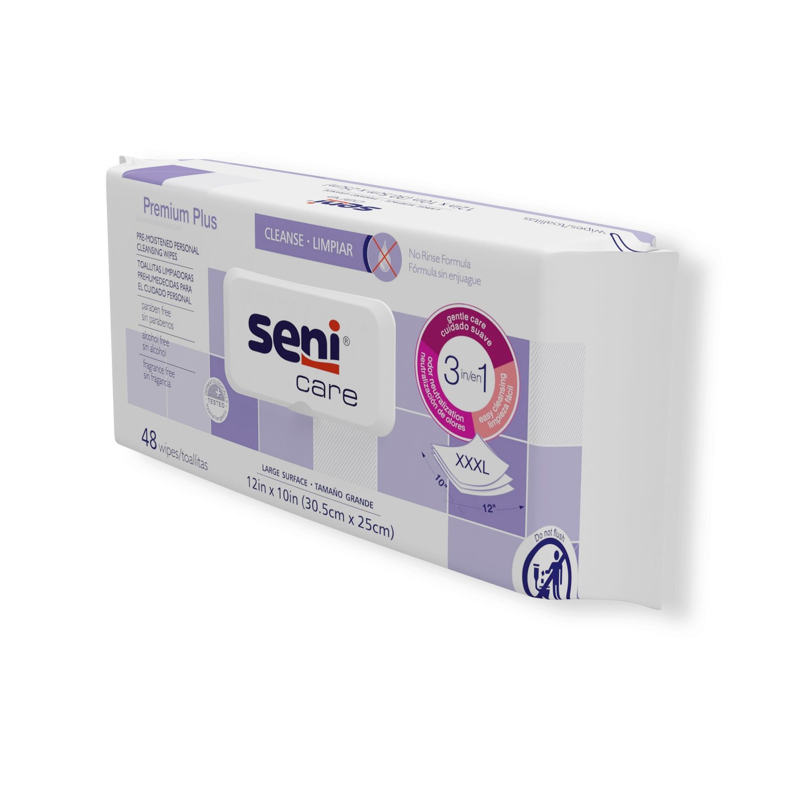 Seni Care Personal Cleansing Wipe 10 x 12″ S-WP48-C11 12 Pack 576 Wipes