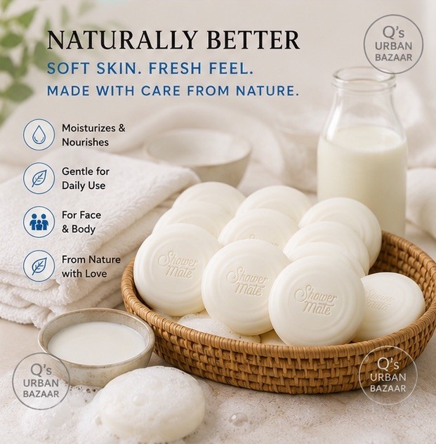 🆕🐐 AEKYUNG SHOWERMATE WHITE GOAT MILK SOAP 🥛🧼 MOISTURIZING JUMBO 12 CT