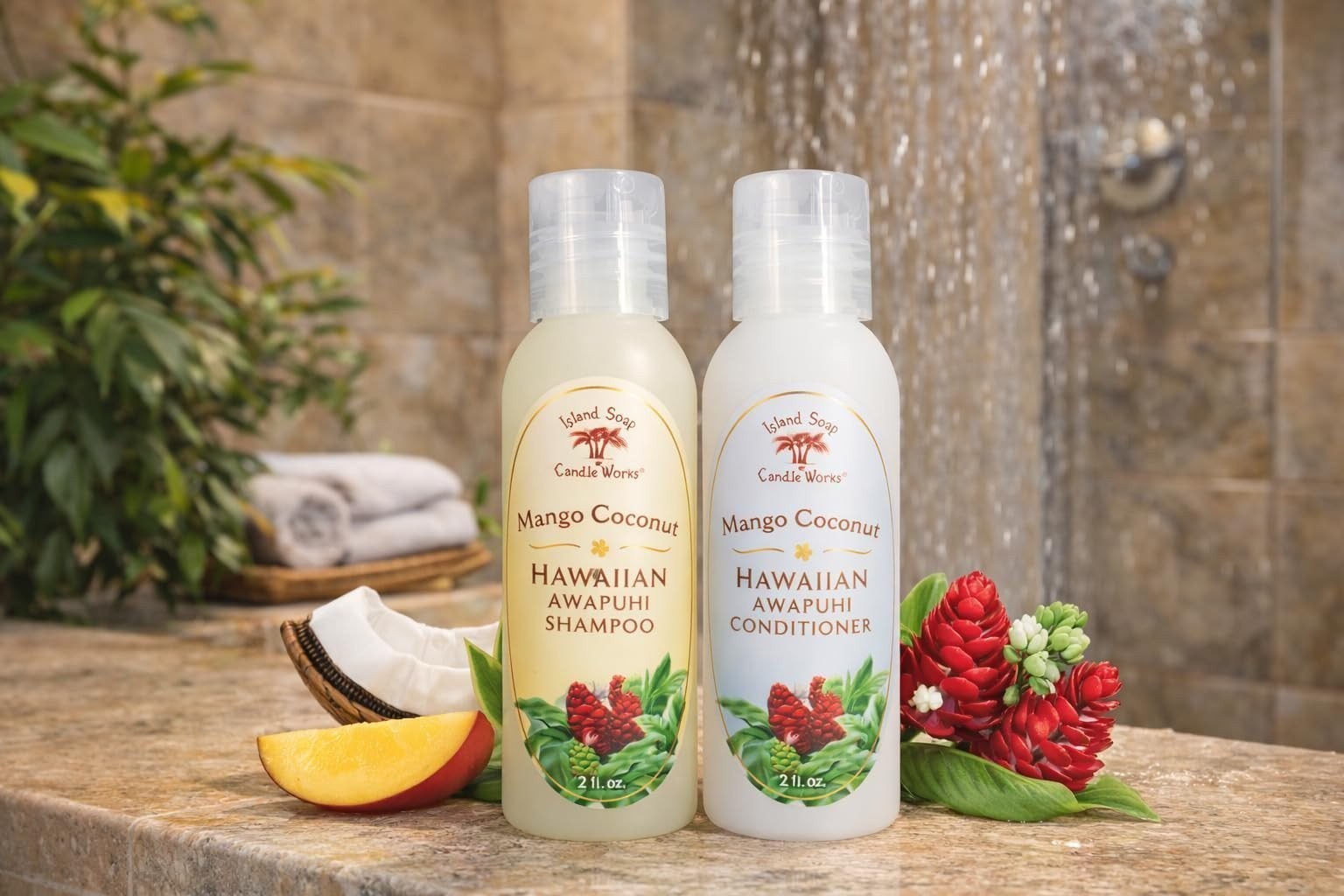 Island Soap & Candle Works Shampoo – 12 Ounce – Moisturizing Hawaiian Hair Care