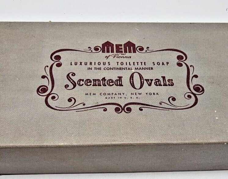 Vintage MEM of Vienna Scented Ovals Luxurious Toilette Soaps New Open Box *READ