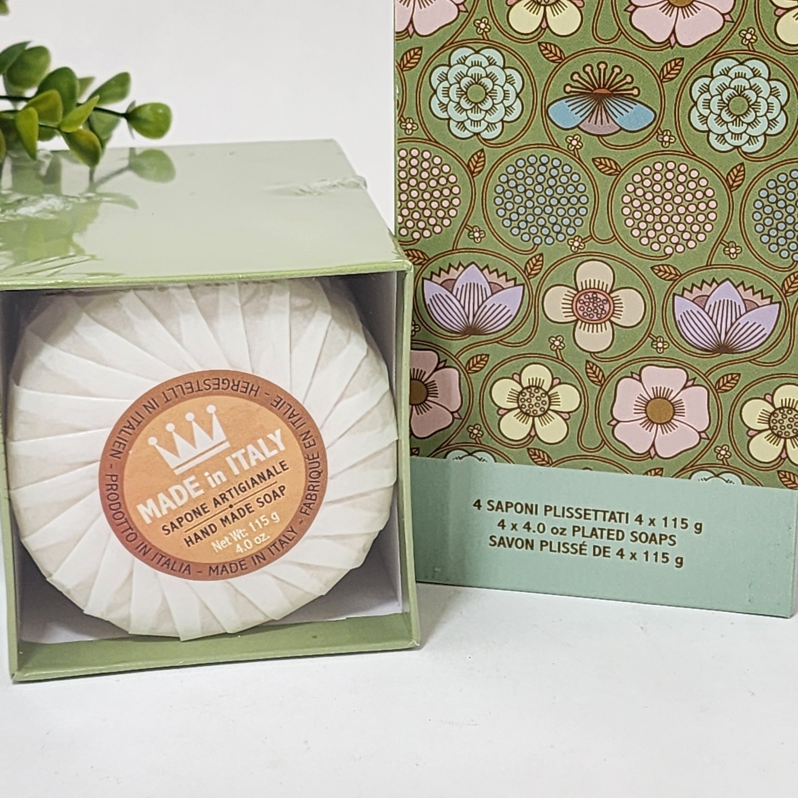 Saponerie Mario Fissi Seaweed with Olive Oil Soap Bar 4 x 4 oz Each Sealed