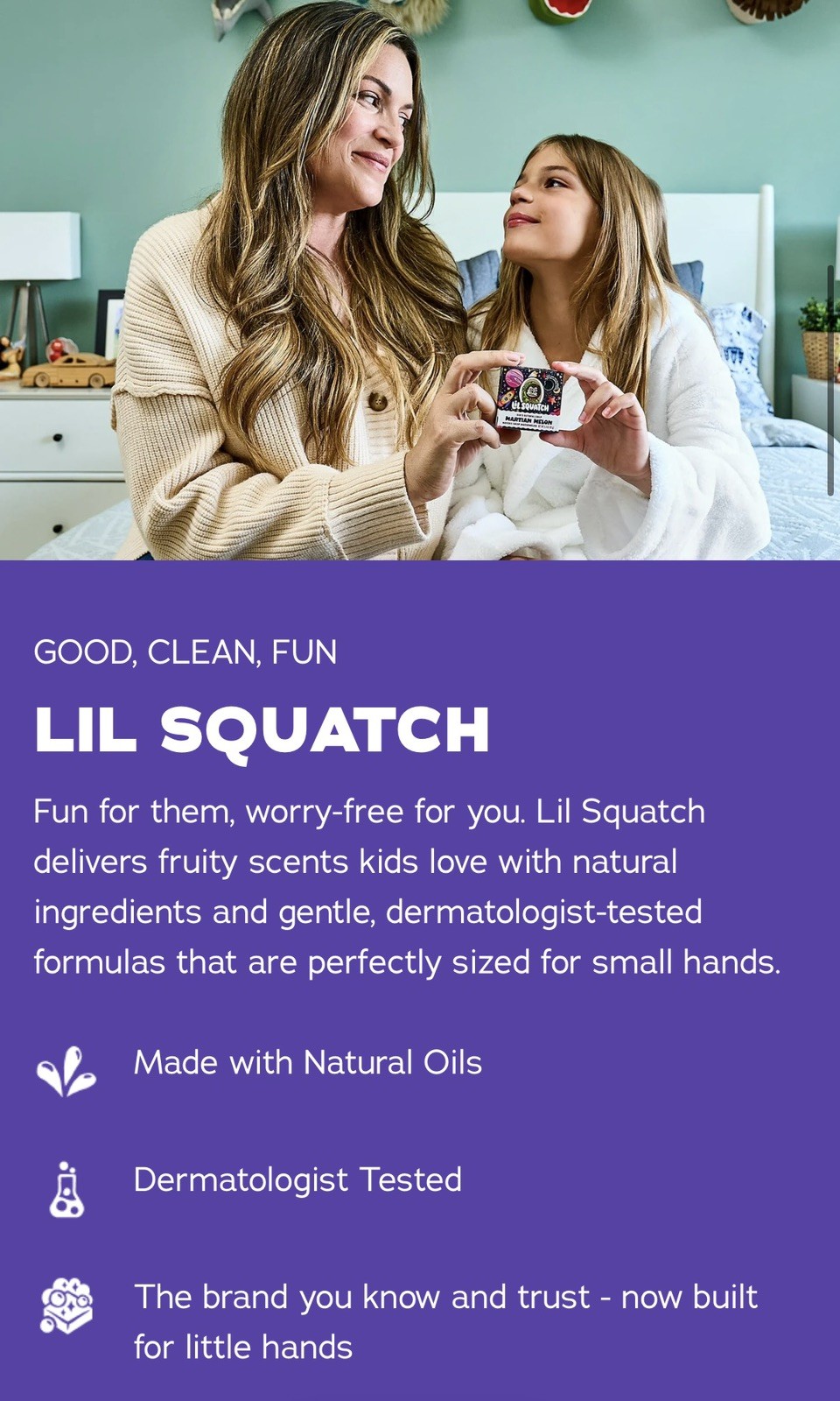 Dr Squatch Lil Squatch 3-Pack Kids SoapSea Apple, Martian Melon, Enchanted Grape