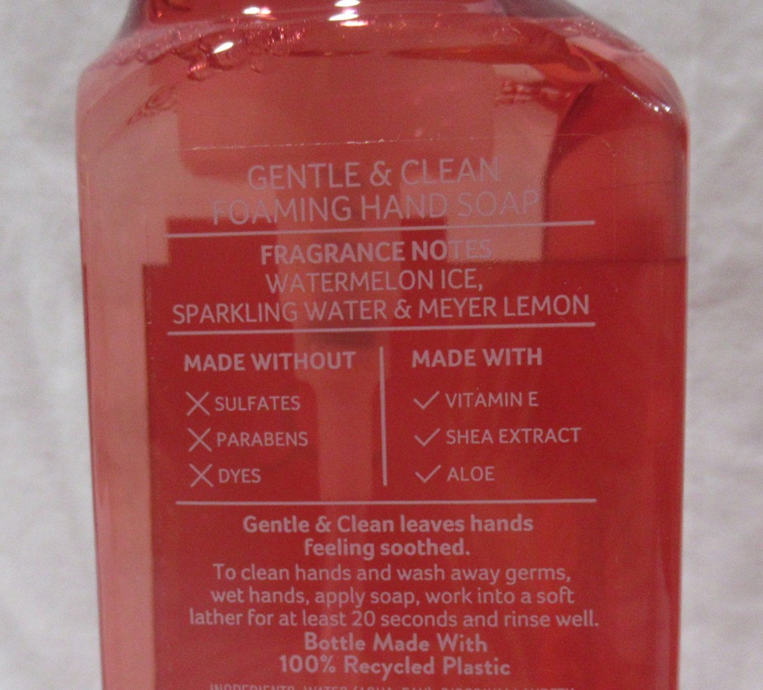 Bath & Body Works Gentle & Clean Foaming Hand Soap Lot of 2 WATERMELON LEMONADE