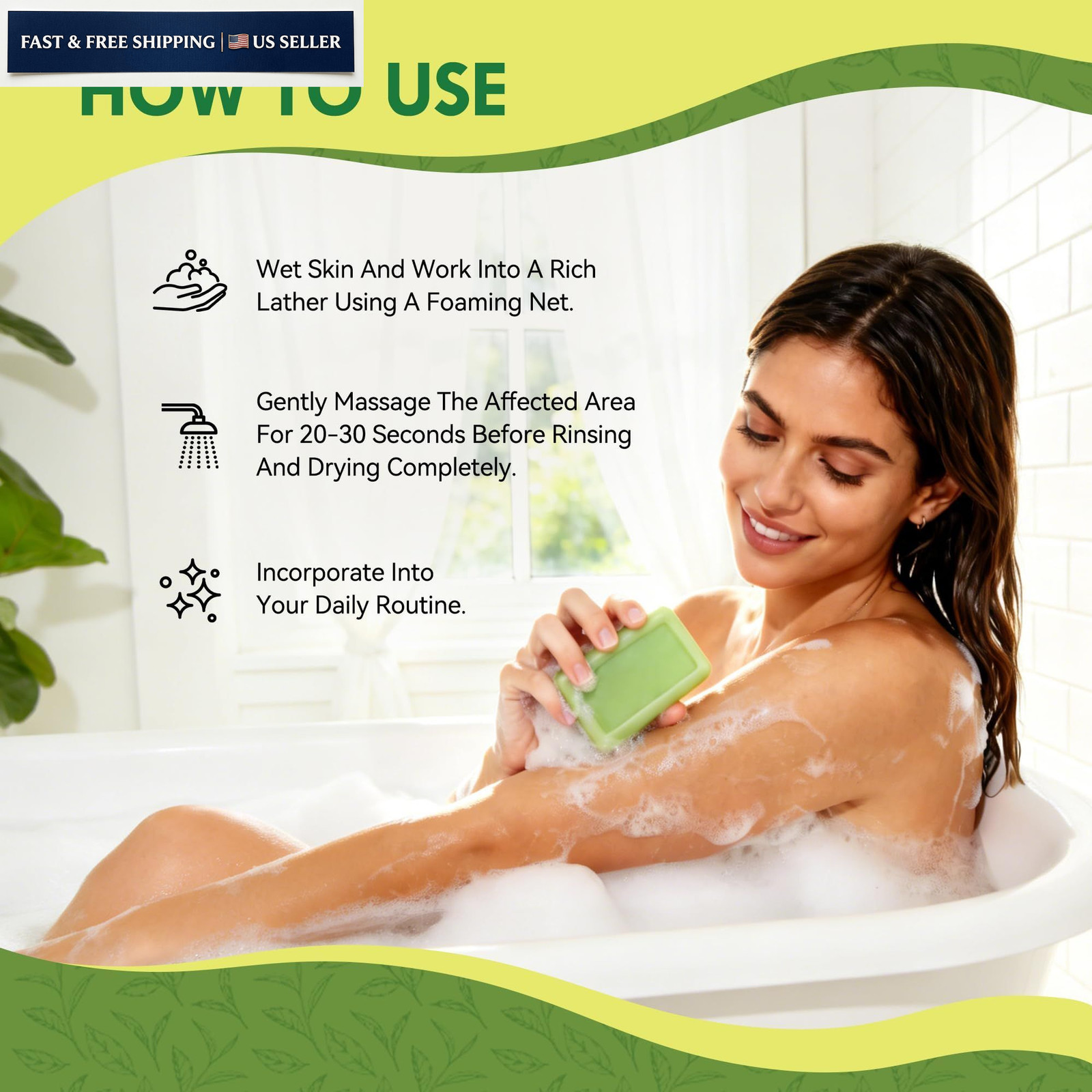 Culltata Antifungal Soap Bar for Men & Women: Tea Tree 8 Ounce (Pack of 1)
