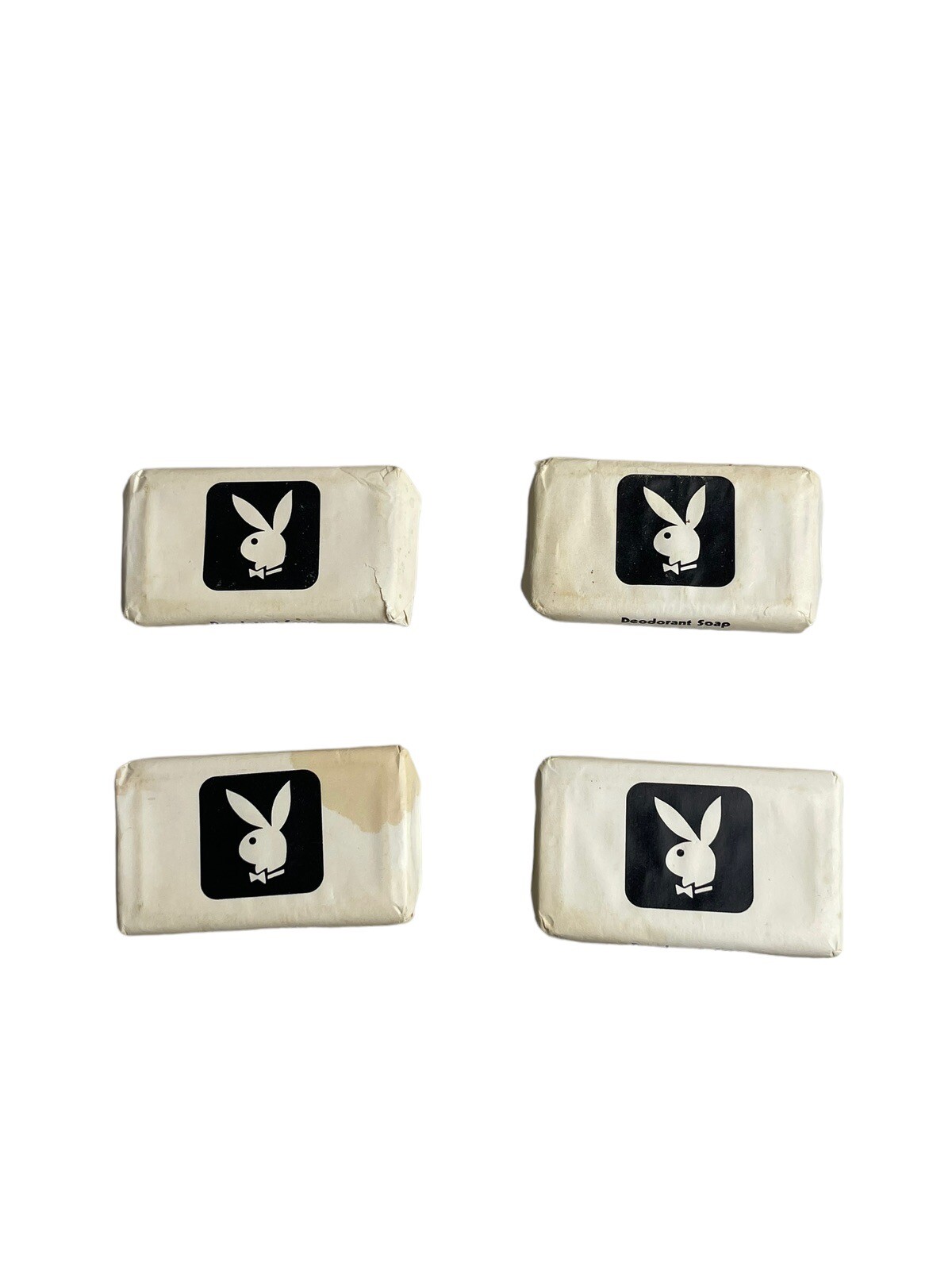 Lot Of 4 Playboy Bunny 1970’s Vintage Deodorant Bar Soap Sealed