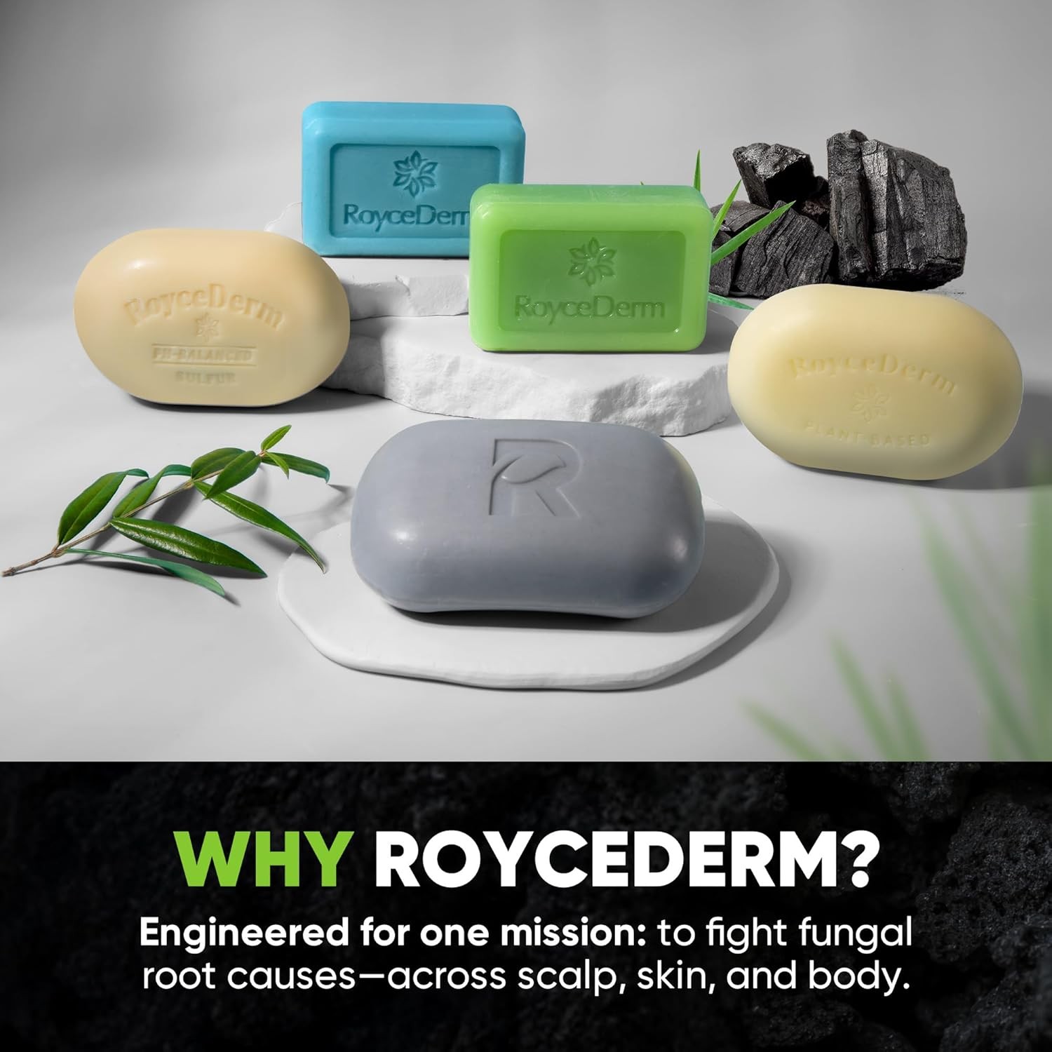 Roycederm Antifungal Soap Bar – Helps with Athlete’s Foot, Jock Itch, Ringworm f