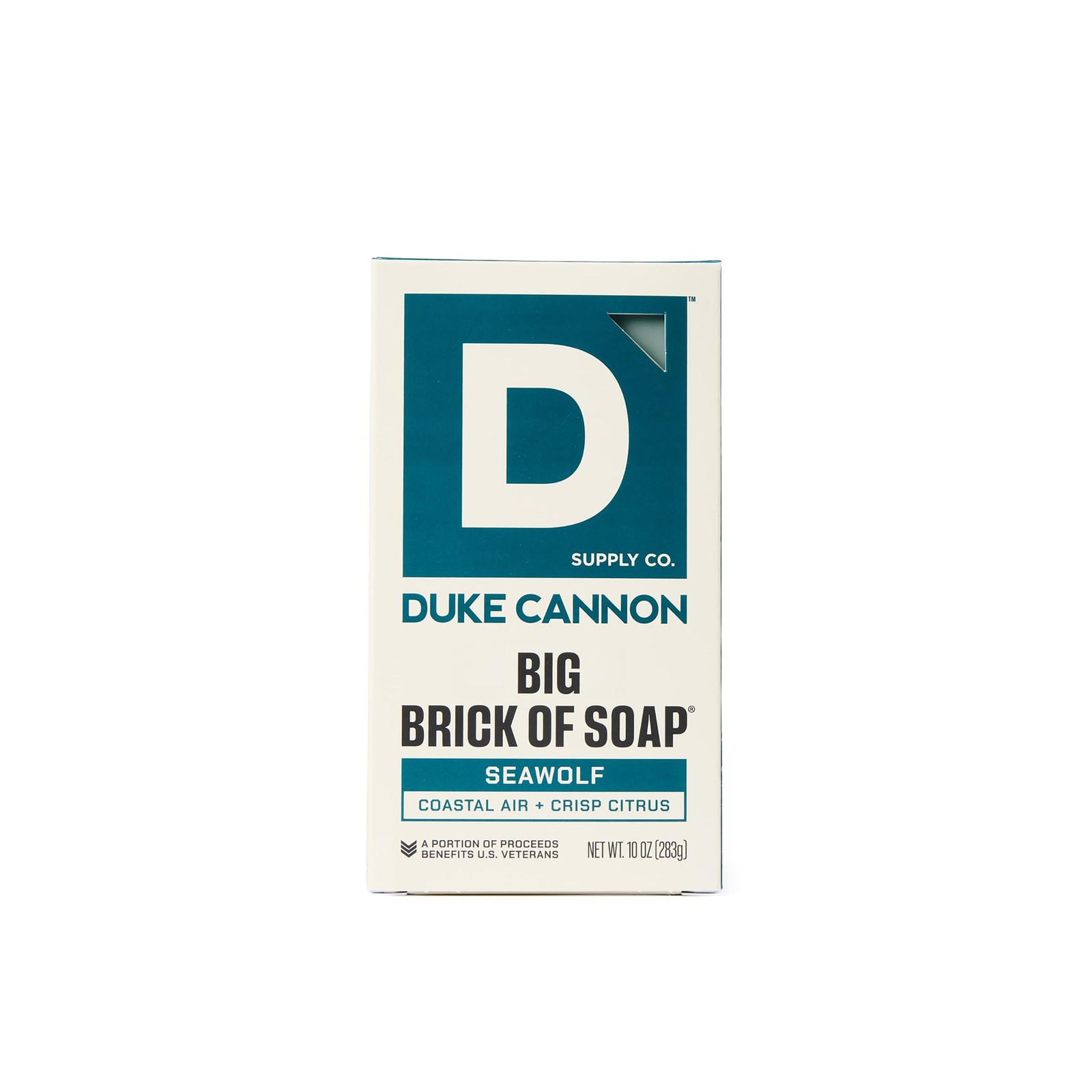 Duke Cannon Big Brick of Soap for Men, Seawolf, 10 Ounce (Pack 1), White