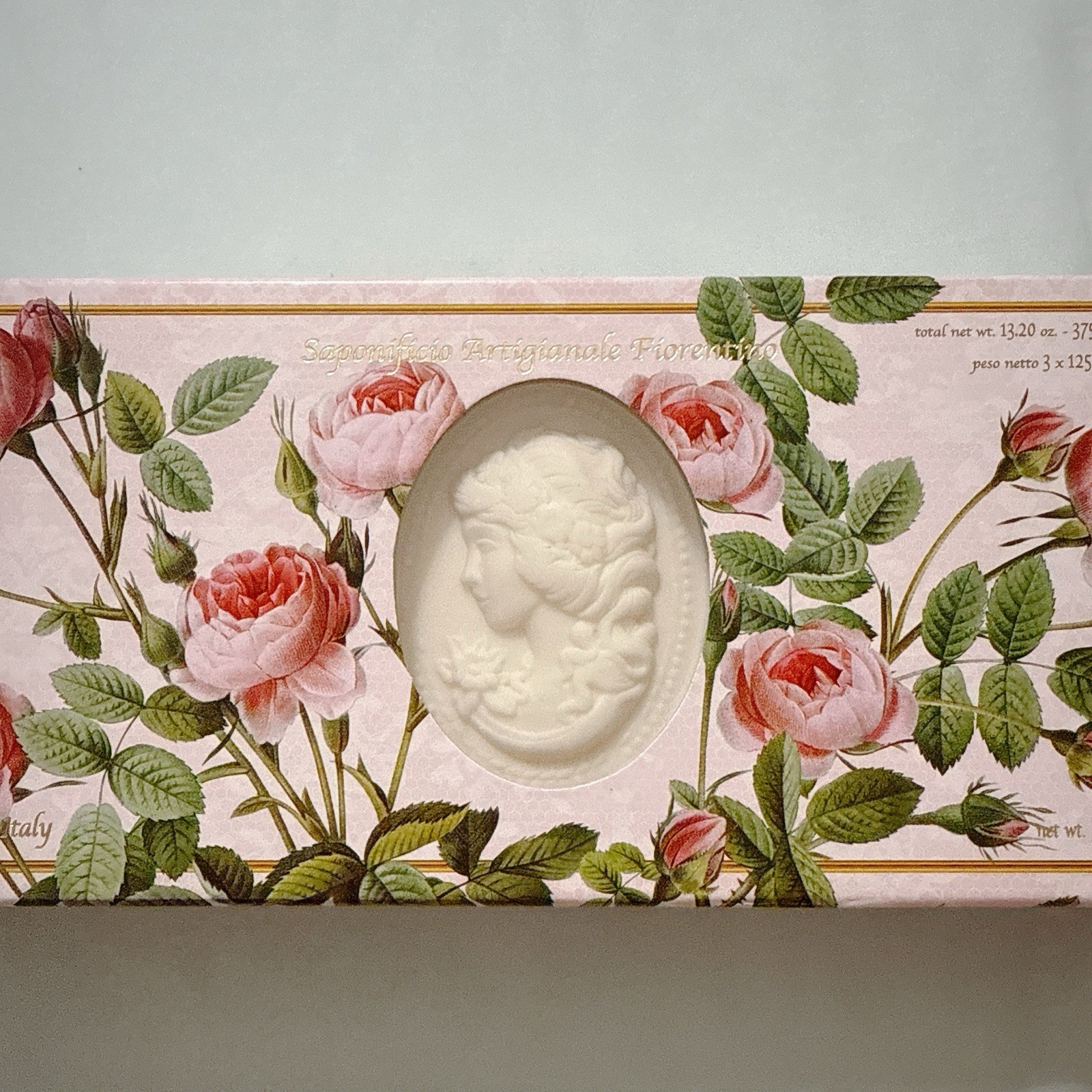 Saponificio Artigianale Fiorentino Fresh ROSE 3×4.40 Oz Bars soap Italy