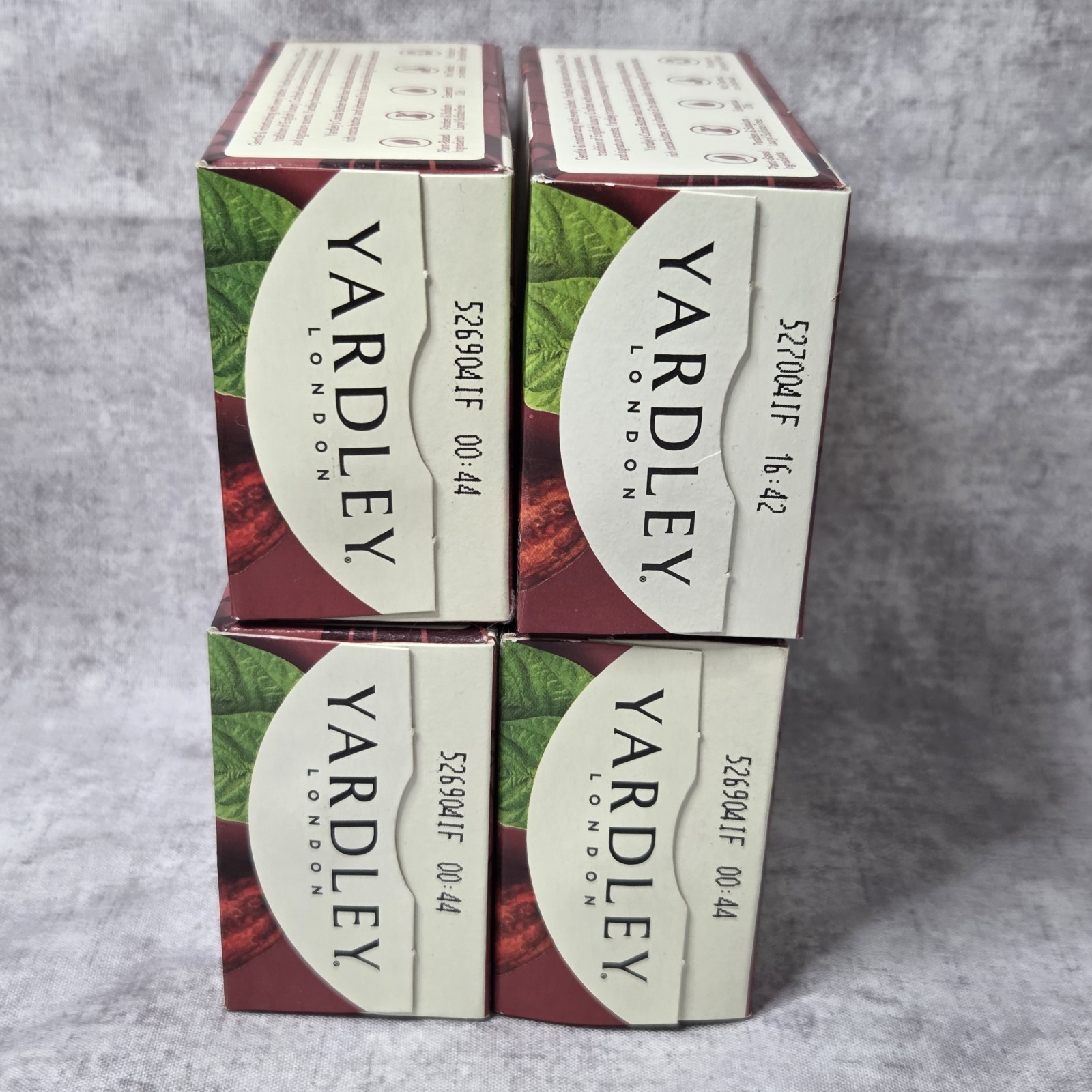 4 Pack Yardley London Bath Bar Soap Cocoa Shea Butter & Vitamin E 4 oz Each