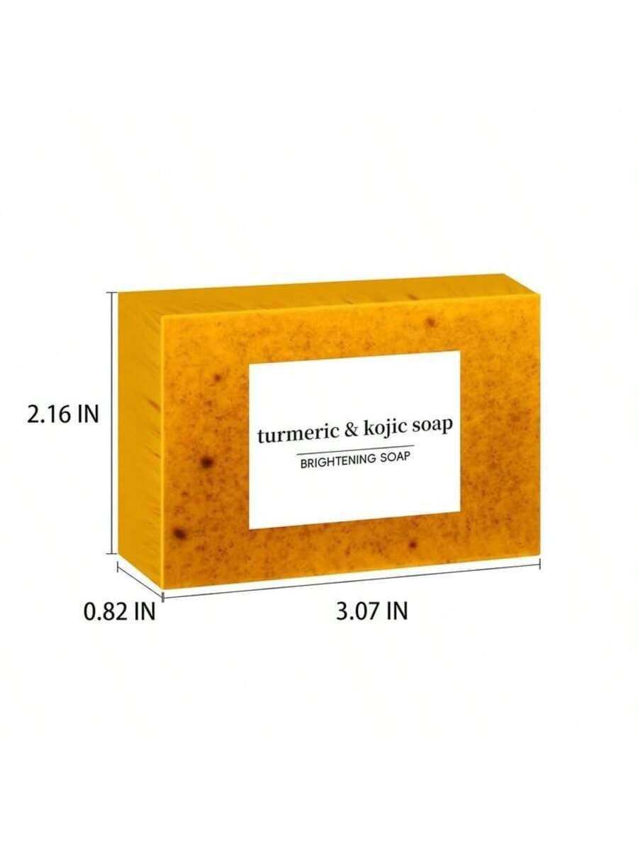 6PC Lemon Turmeric Kojic Acid Soap Dark Spot Whitening Turmer Turmeric Skin