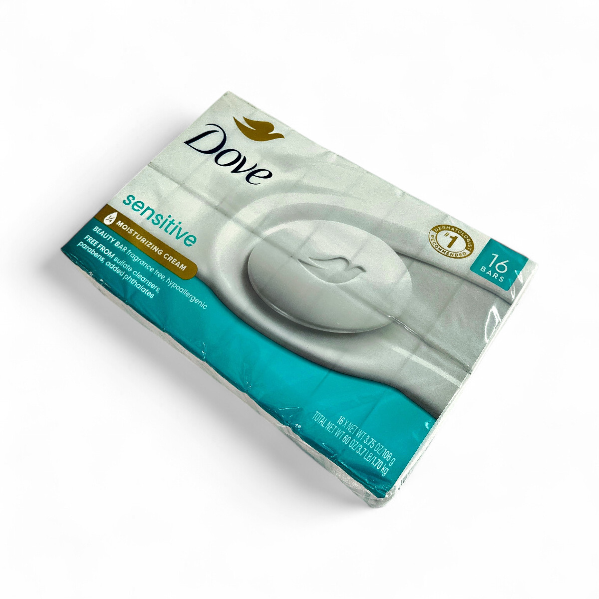 Dove Beauty Bar Moisturizing Soap For Sensitive Skin – 3.75 oz/ 16 Count