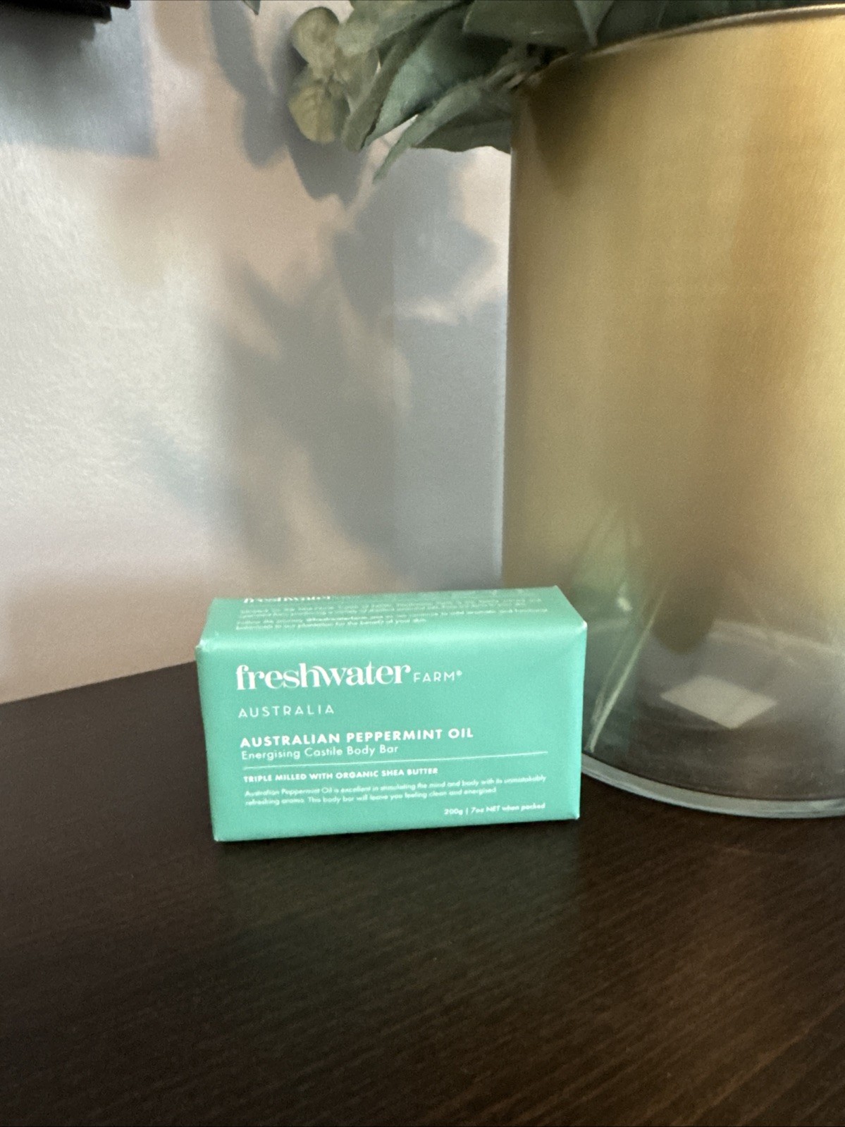 Freshwater Farm Australian Peppermint Energizing Castile Body Bar 7 oz
