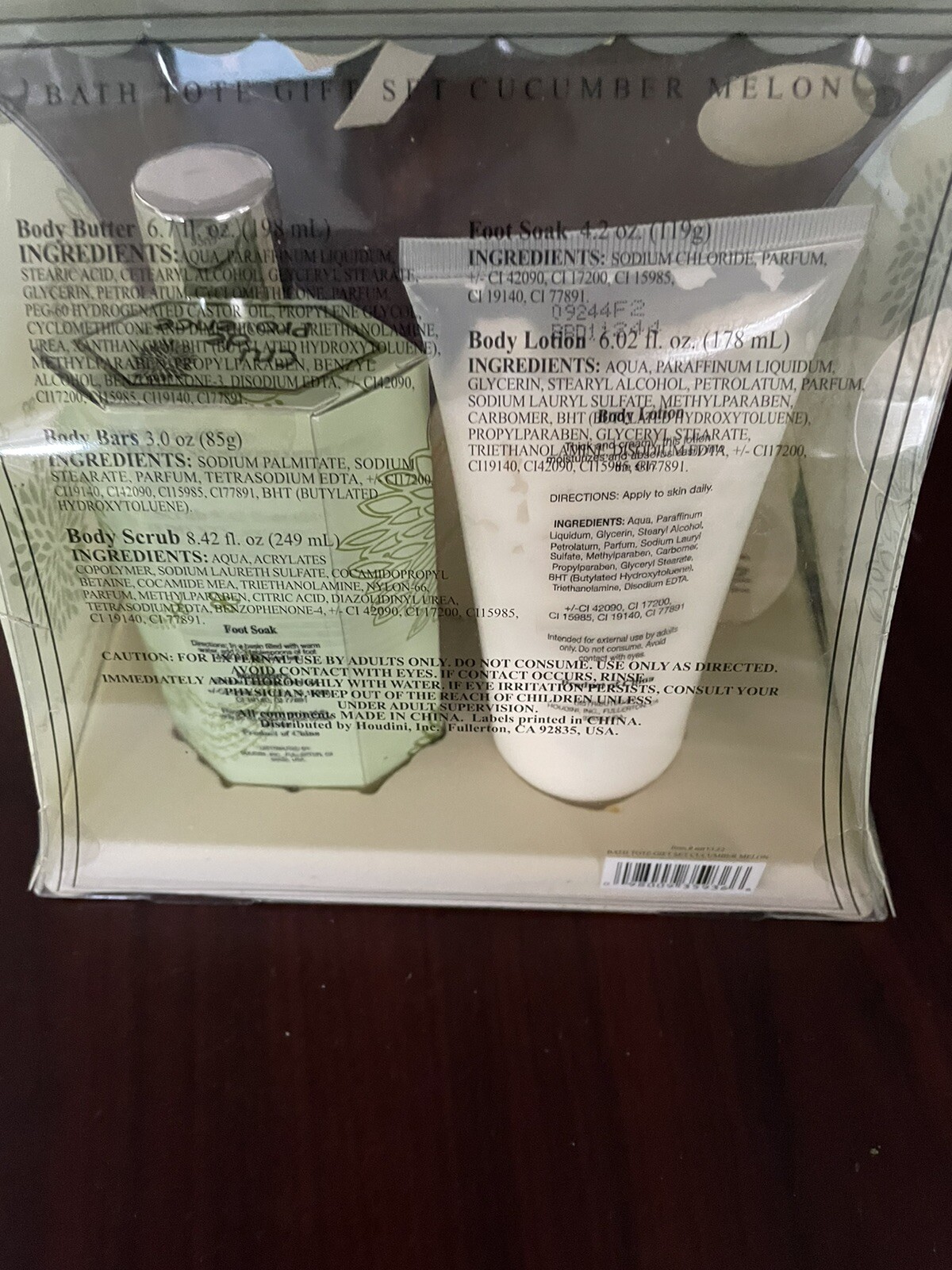 BATH SET Cru de Provence Lot of 5Lotion,Body Butter,Foot Soak,Soap, Body Scrub.