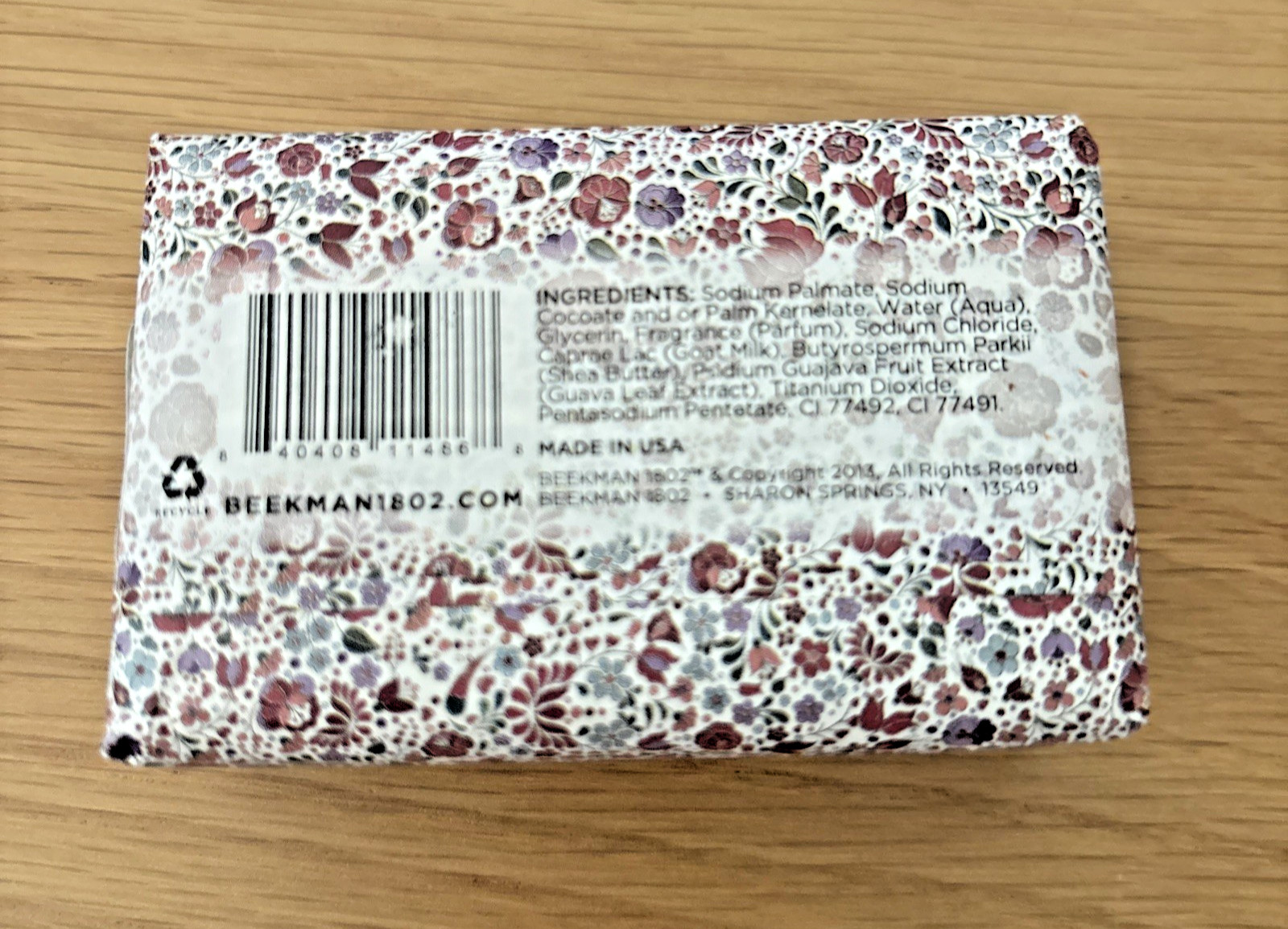 Beekman 1802 Honeyed Grapefruit Goat Milk Bar Soap 3.5 ounce ~ Brand New!