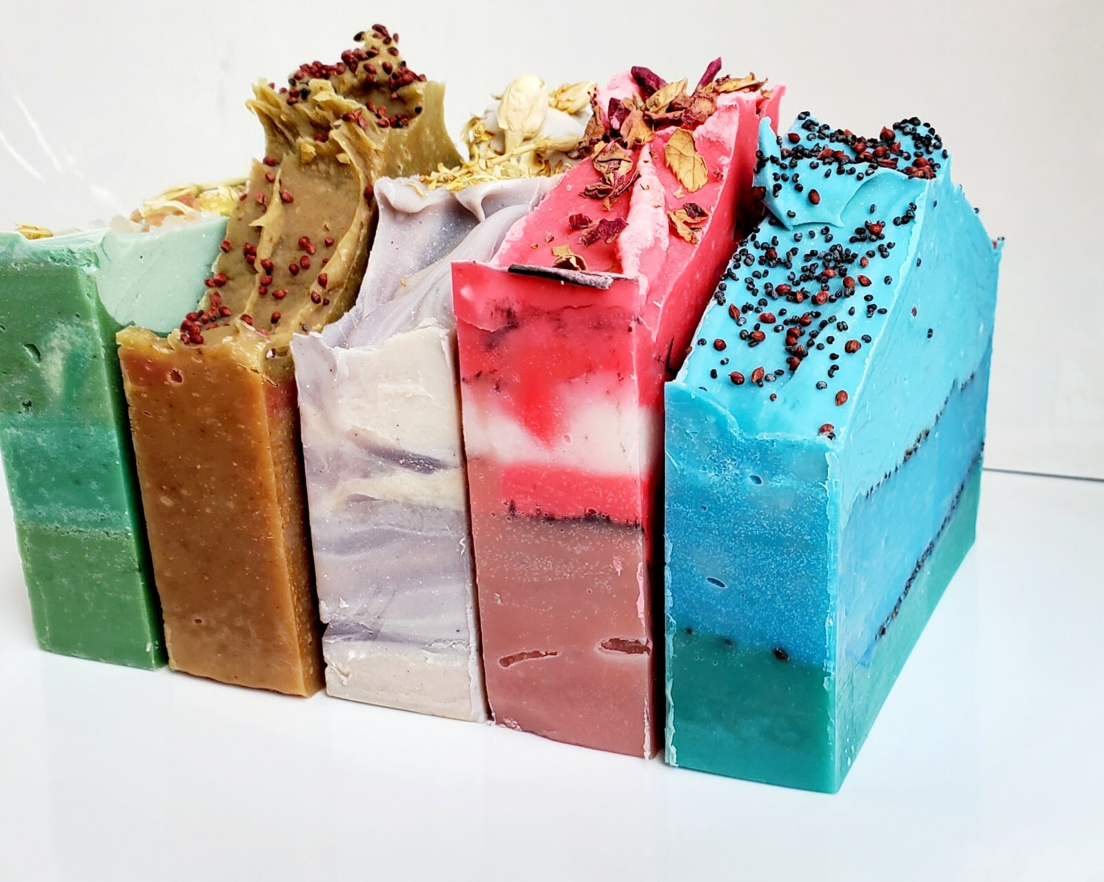 Handmade Cold Process Soap | Natural Bar Soaps -Goat Milk, Lavender, Aloe, Rose