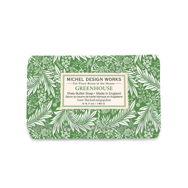 Michel Design Works Greenhouse Thai Basil Grapefruit Shea Butter Medium Soap Bar