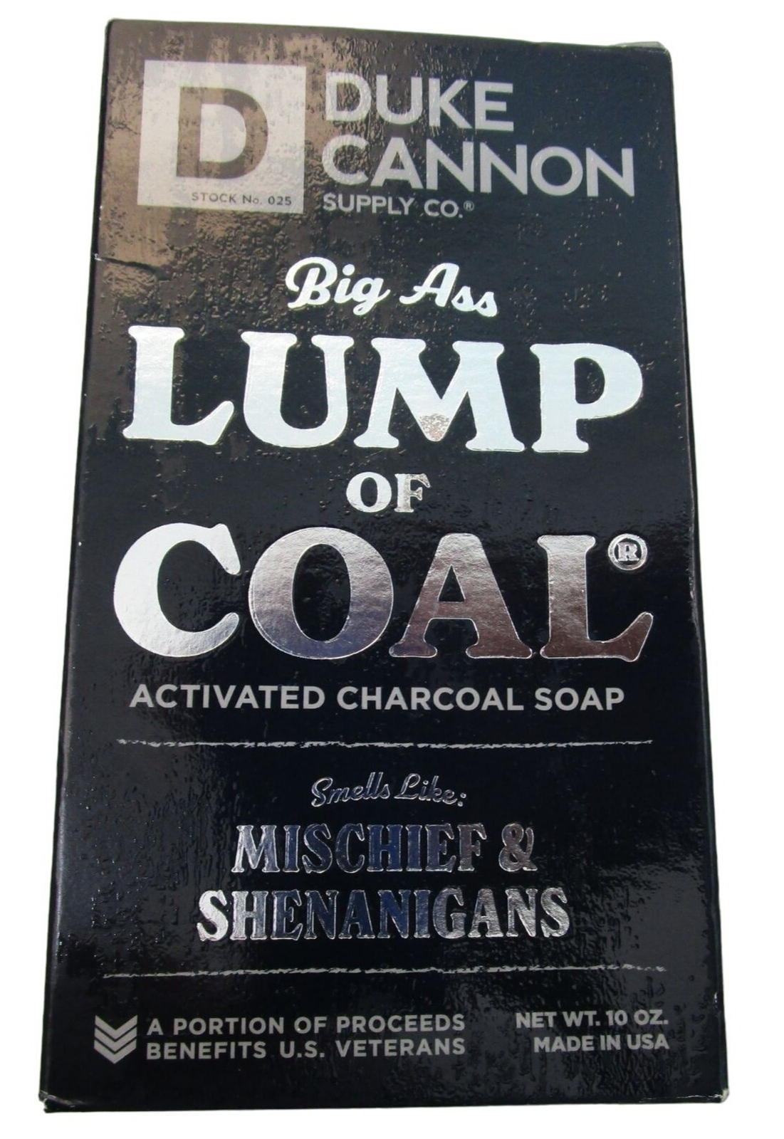 Duke Cannon Supply Co Big Ass Lump of Coal Activated Charcoal Soap New 10oz Bar