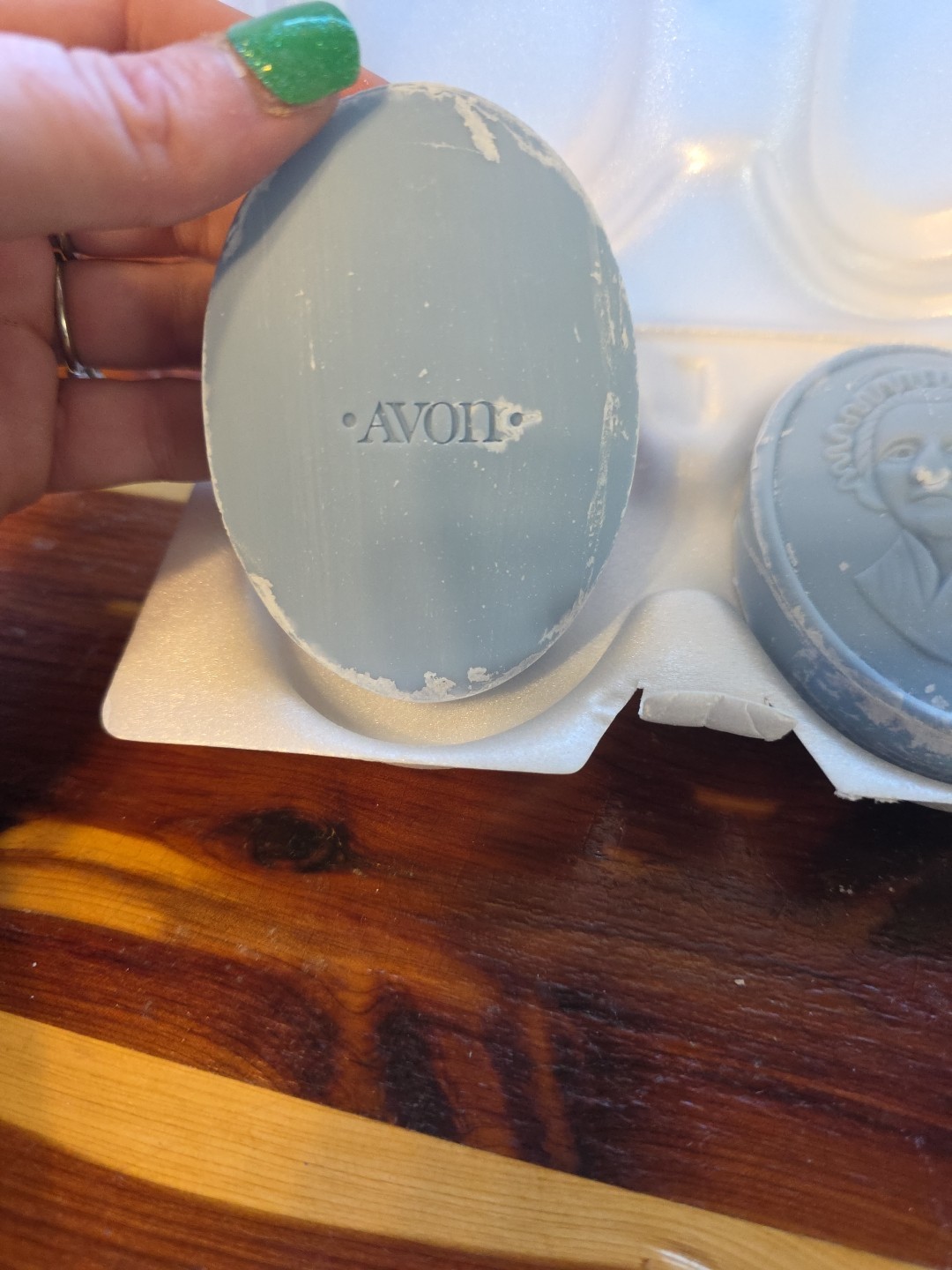 Vintage Avon USA 1776 Bicentennial 1976 Glass Plate/2 Soaps 3 oz Each NOS