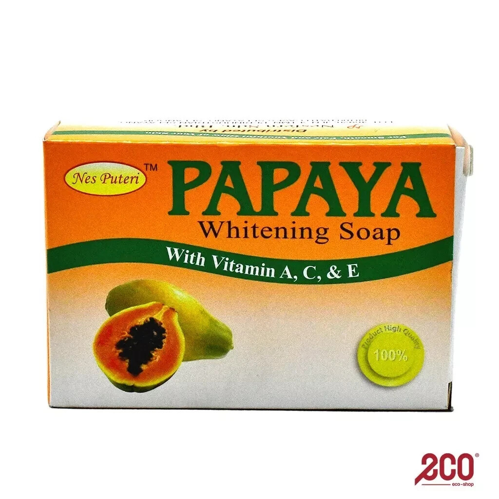 8 Bars x 100g RDL Whitening Papaya Soap With Vitamin A,C,&E For Moisturizes Skin