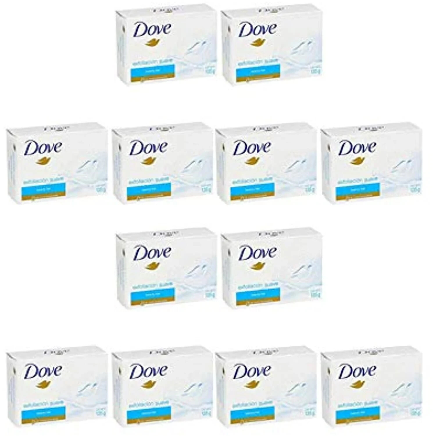 Dove Gentle Exfoliating Bar Soap 4.75 oz Pack of 12