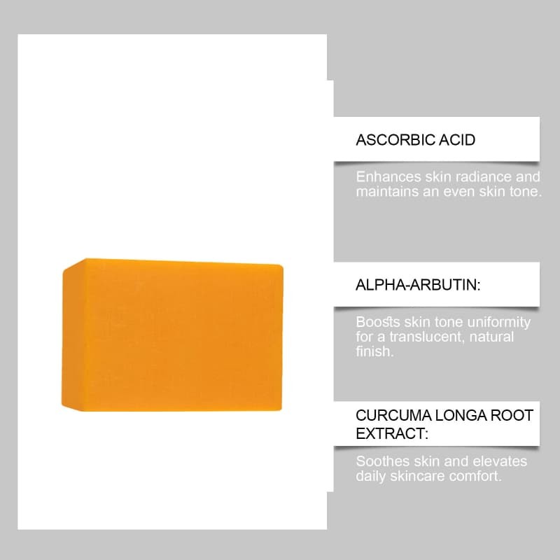 & AlphaArbutin Acne Treatment Natural Bacne Out Bar Soap, Turmeric Vitamin C