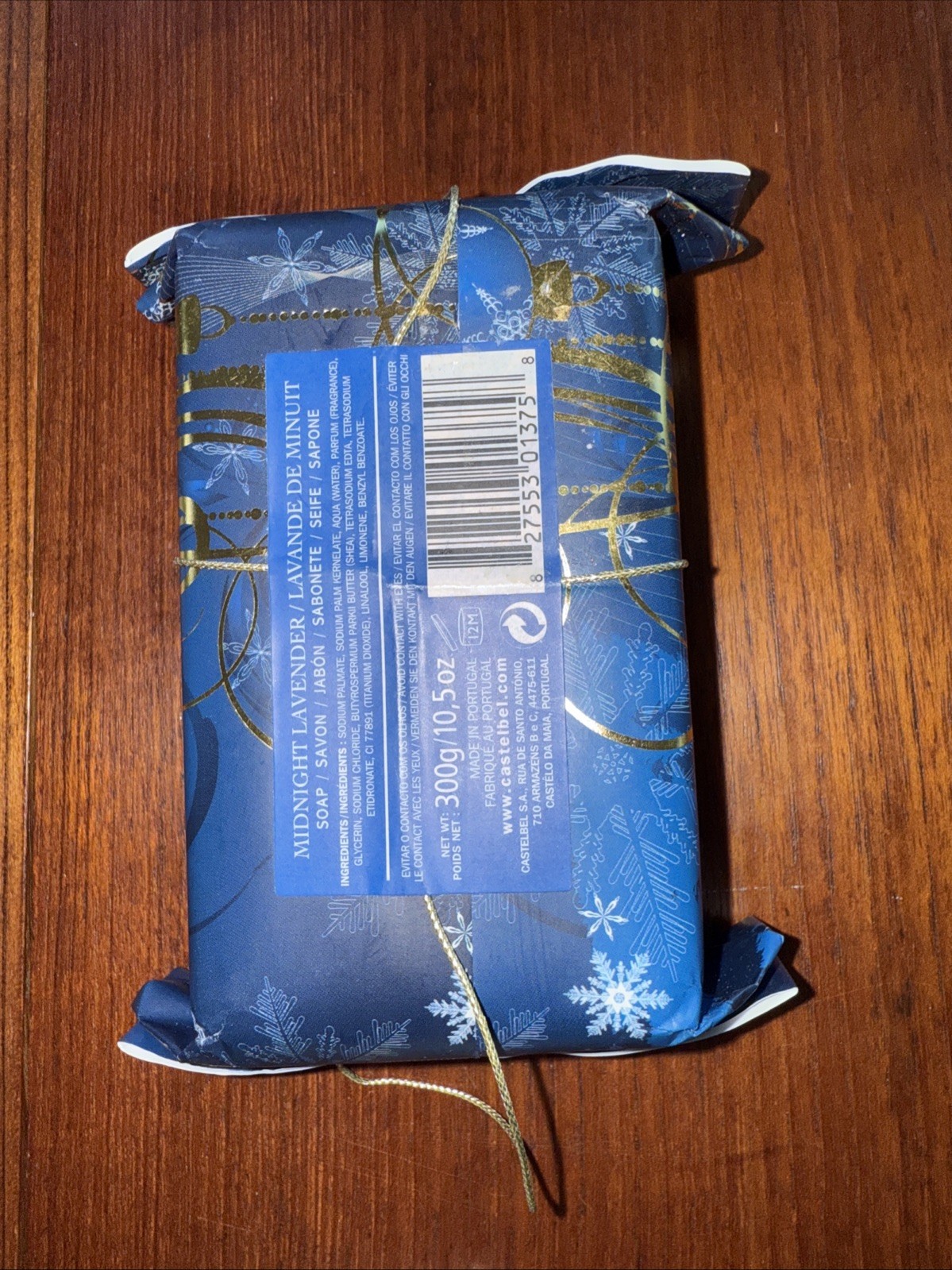 4-Packs Castebel Milled Luxury Bar Holiday Soaps.10.5 oz Each