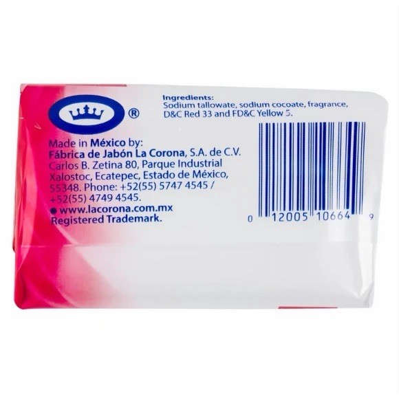 Rosa Venus Pink Bar Soap 6 Pack Moisturizing Bath Body Soap Floral Scent 3.5 Oz