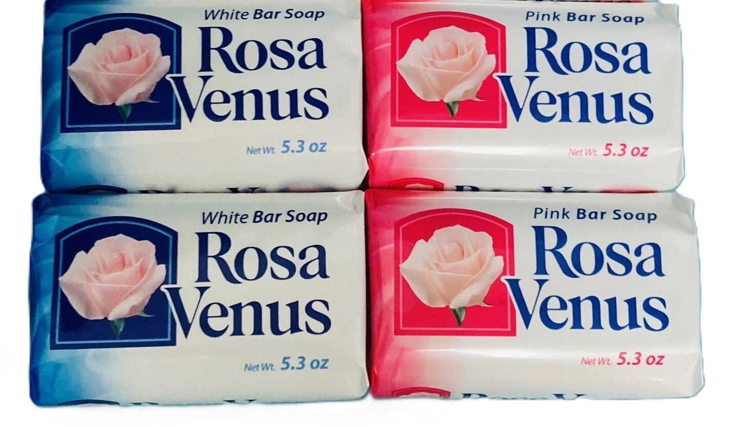 Jabon Rosa Venus Rosado Classic 150g / 5.3 oz Soap Bar 6,8,10,12,15,20 or40 Pack