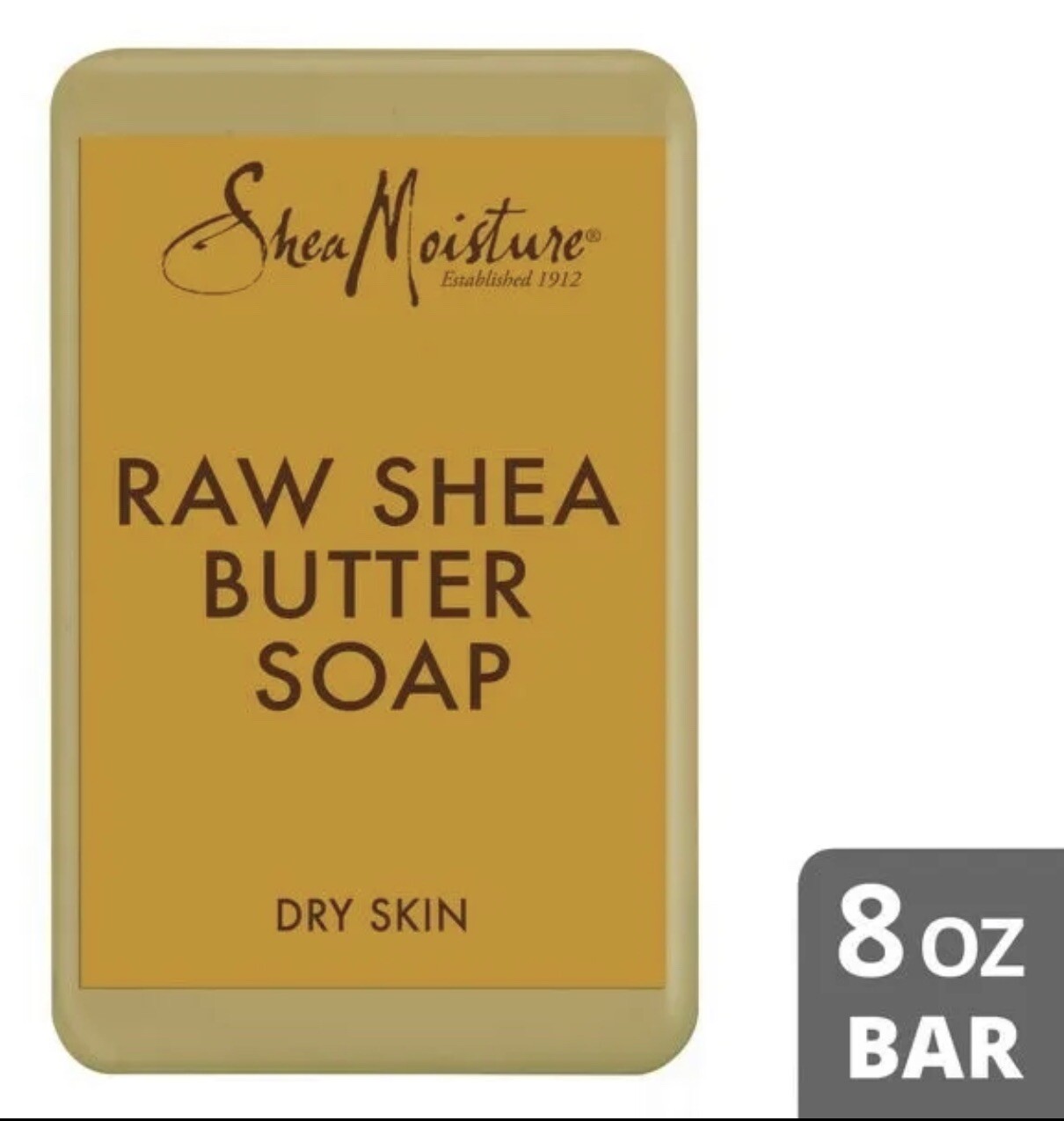 SHEA MOISTURE RAW SHEA BUTTER SOAP FOR DRY SKIN 8oz
