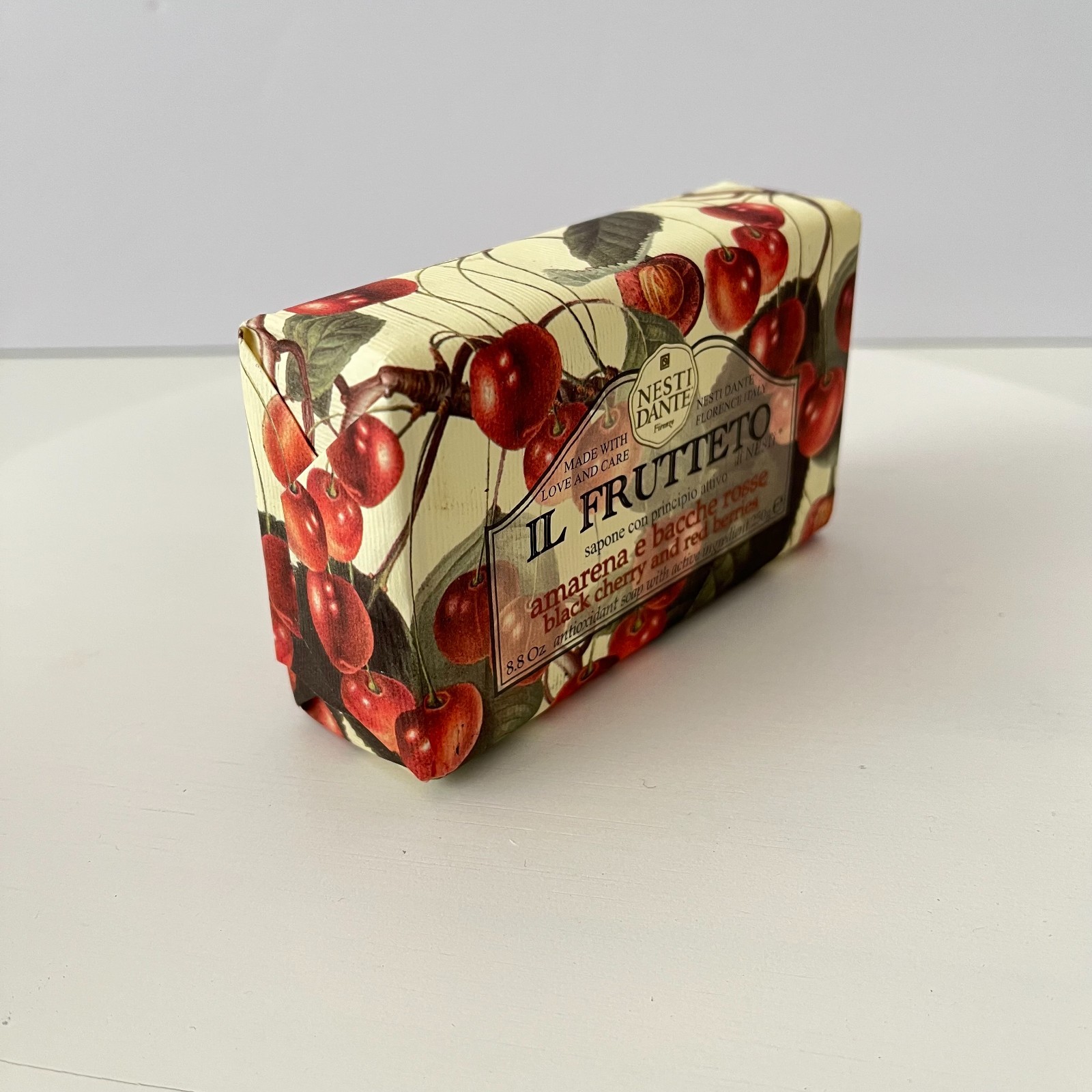 Nesti Dante Soap Bar IL Frutteto Antioxidant Black Cherry & Red Berries 8.8oz