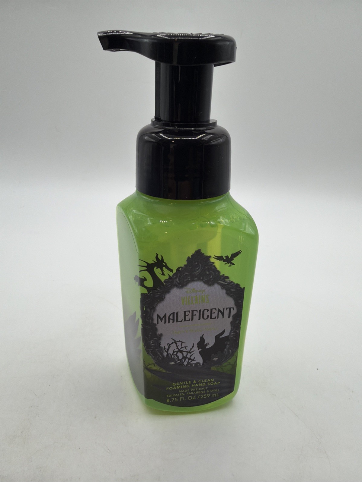 NEW DISNEY VILLIANS MALEFICENT FOAMING HAND SOAP-8.75 OZ