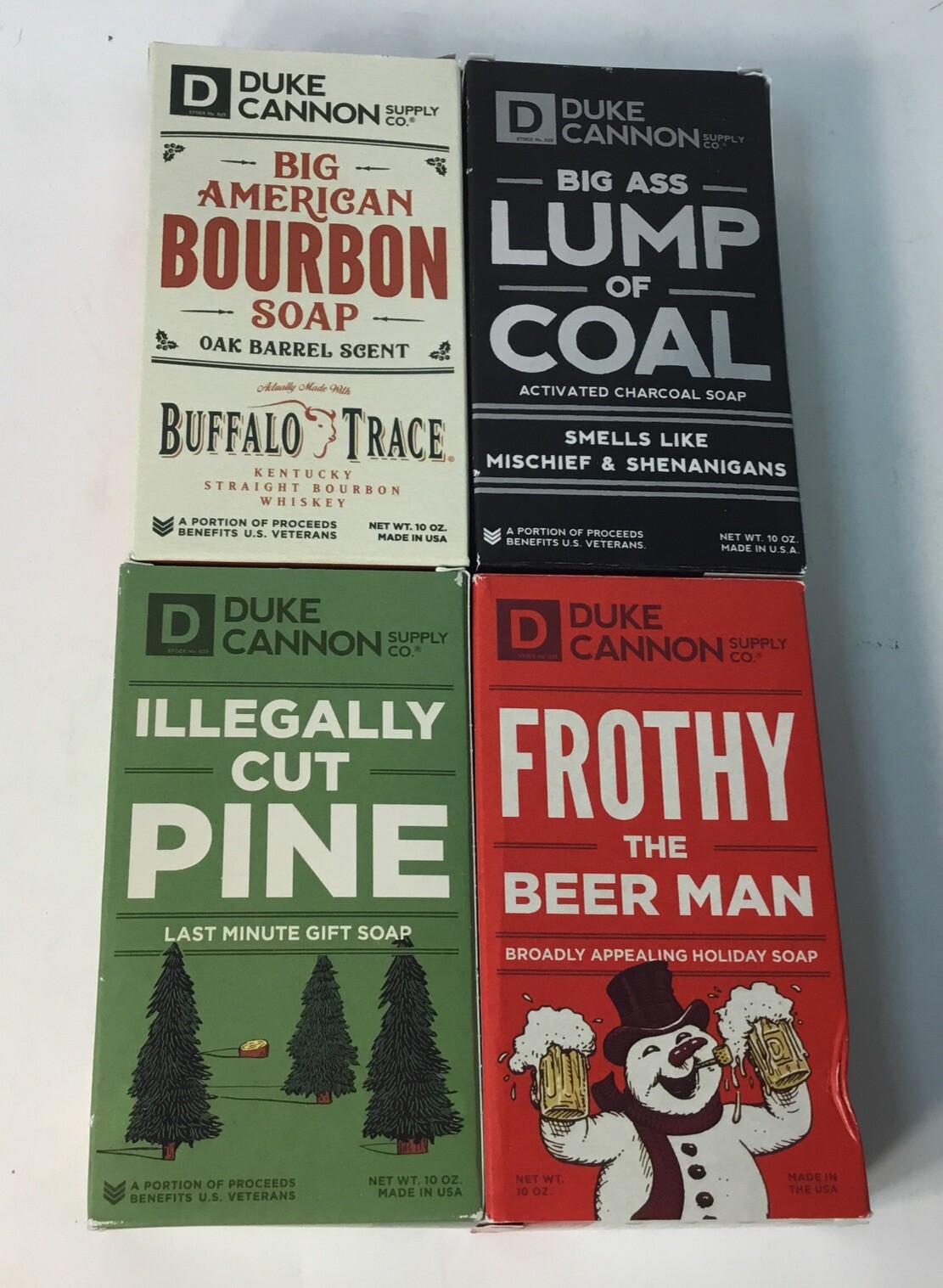 4 Various Duke Cannon Soaps