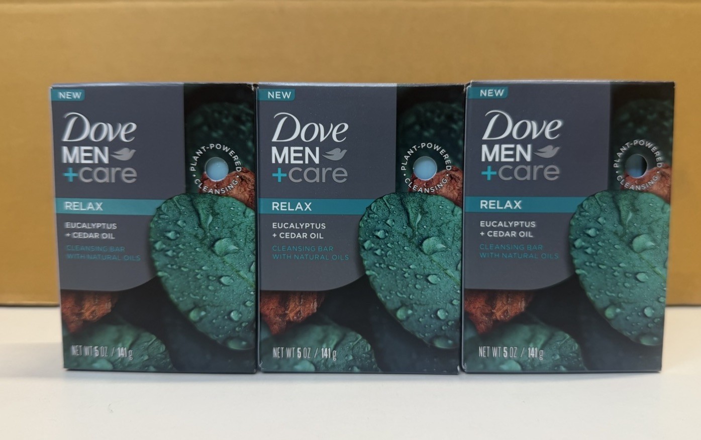3 Pack Dove Men+Care Body Wash Cedar Eucalyptus Cleansing Bar Men Oil Care Soap