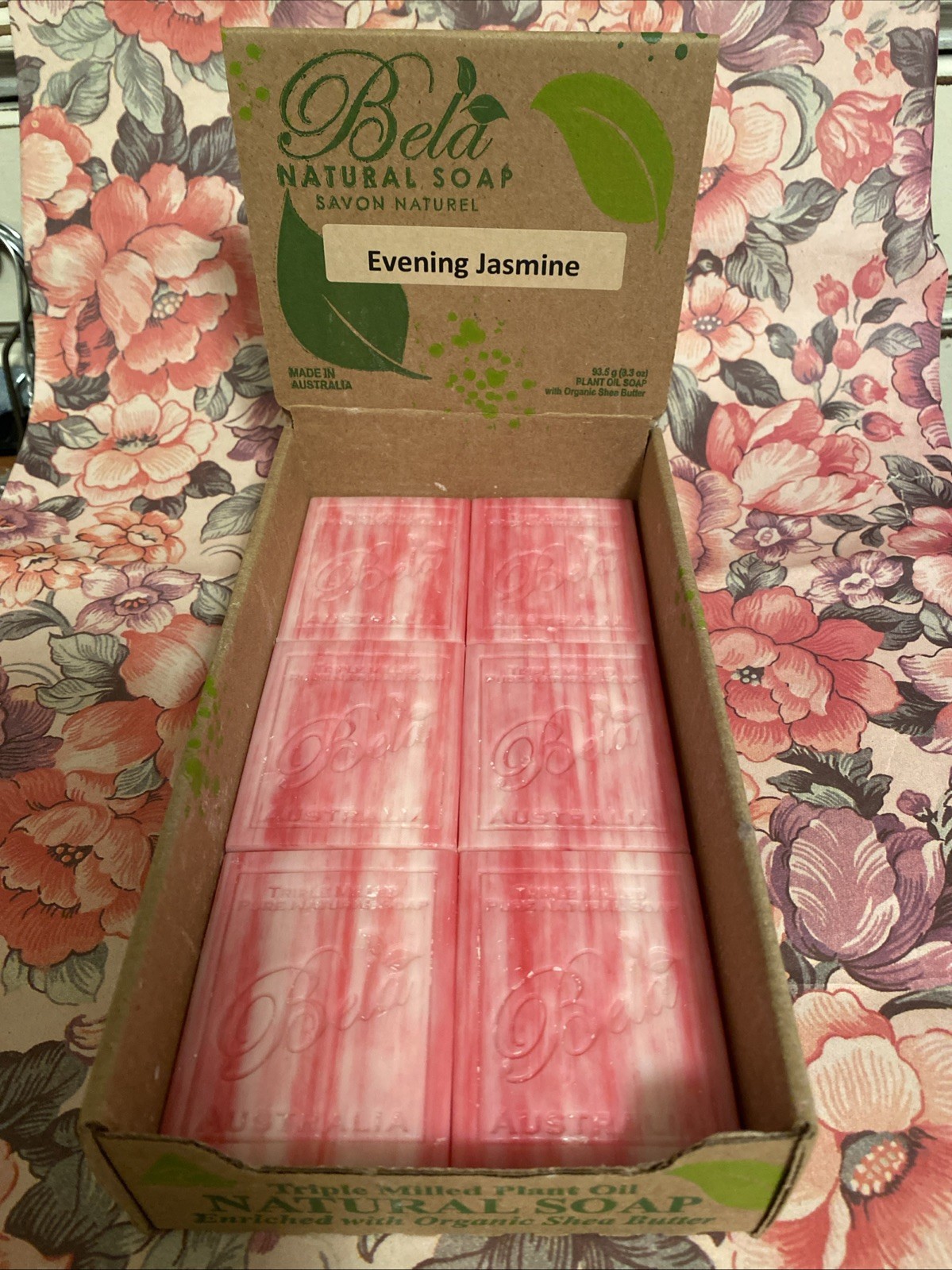 Bela Evening Jasmine Parfum Nat. Organic Plant-Based Bar Soap Made In Australia