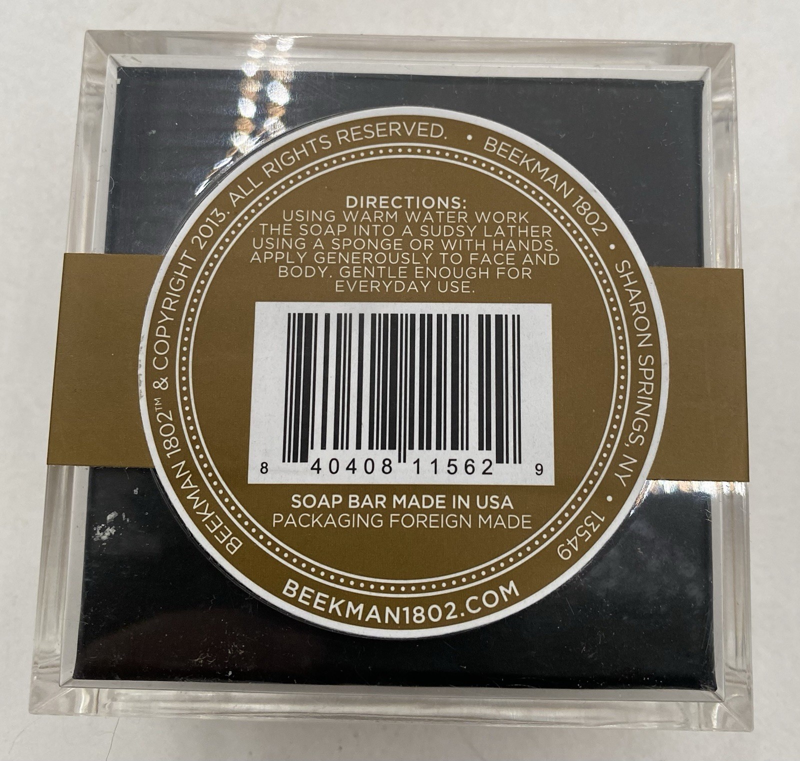 Beekman Lump of Gold Shimmer Soap Star Anise Bergamot 8 Oz NOT SEALED READ