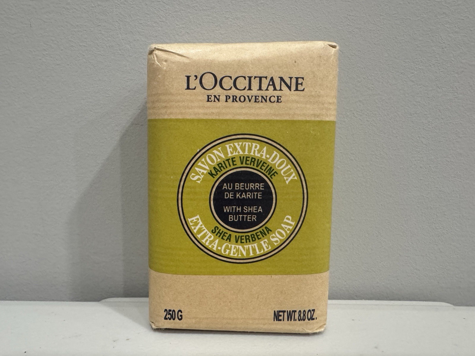 L’Occitane Shea Verbena Butter Extra-Gentle Solid Bar Soap 250g 8.8.oz NEW
