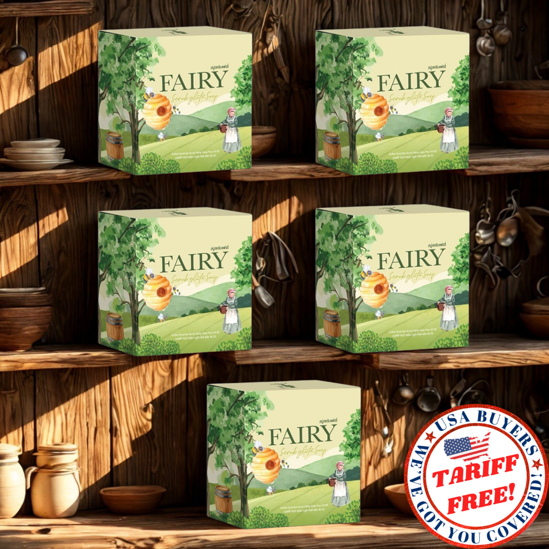 5x Fairy Scrub Gluta Soap Green Tea Body Skin 50g/pcs Original Exfoliating