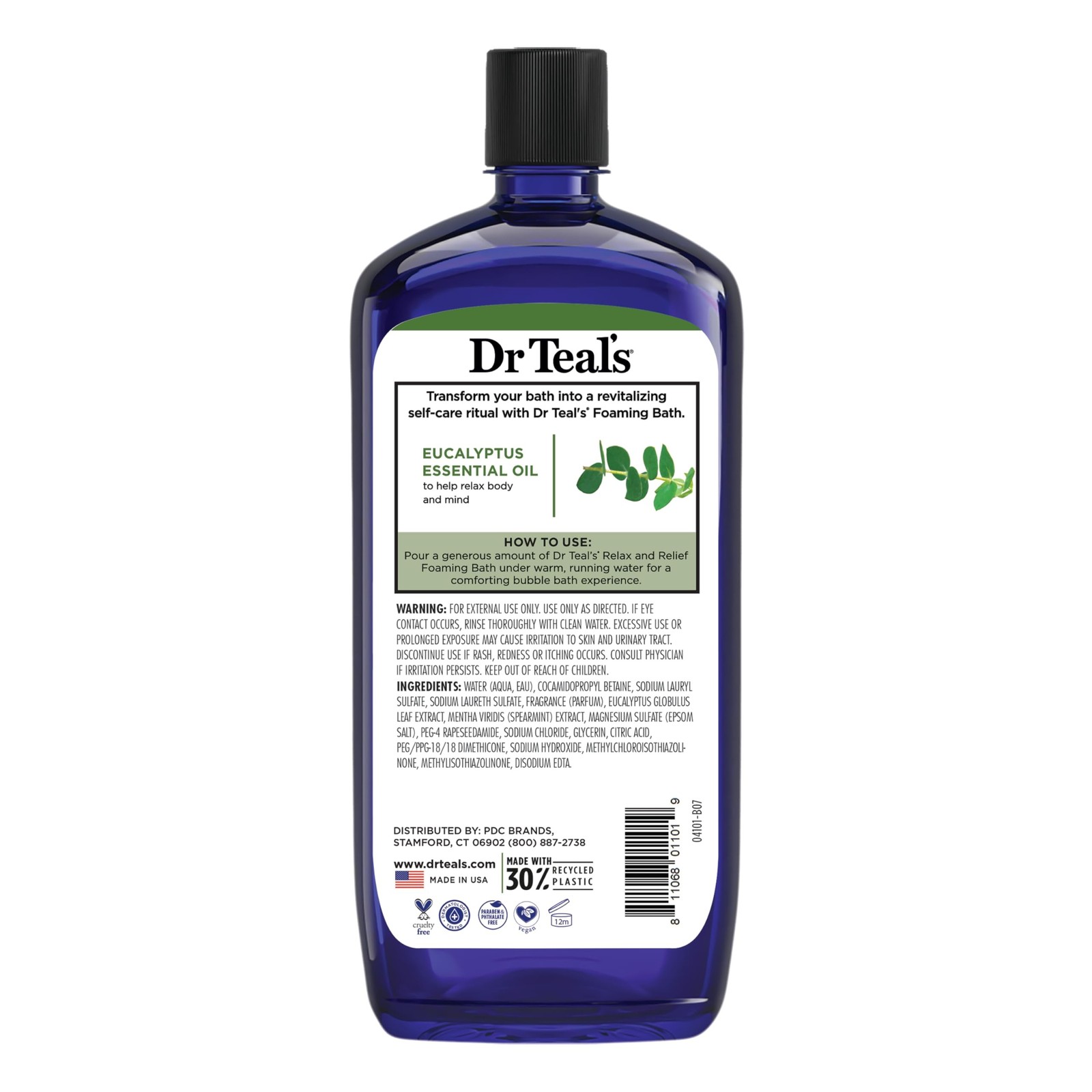 Dr Teal’s Foaming Bath with Pure Epsom Salt, Relax & Relief with Eucalyptus &…