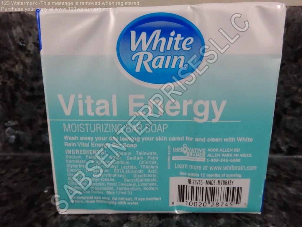 30 White Rain VITAL ENERGY Bar Soap 3.17 oz. Moisturizing Bars (10 packs of 3)