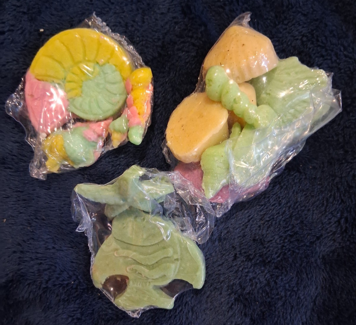 Lot of Ocean Sea Life Goats Milk Soap Molded Shells Seahorse Shrink Wrapped