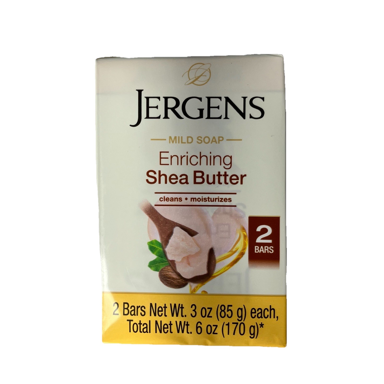Jergens Mild Soap Enriching Shea Butter Bar Soap (3 oz) Bath & Body Bar 6 Pack