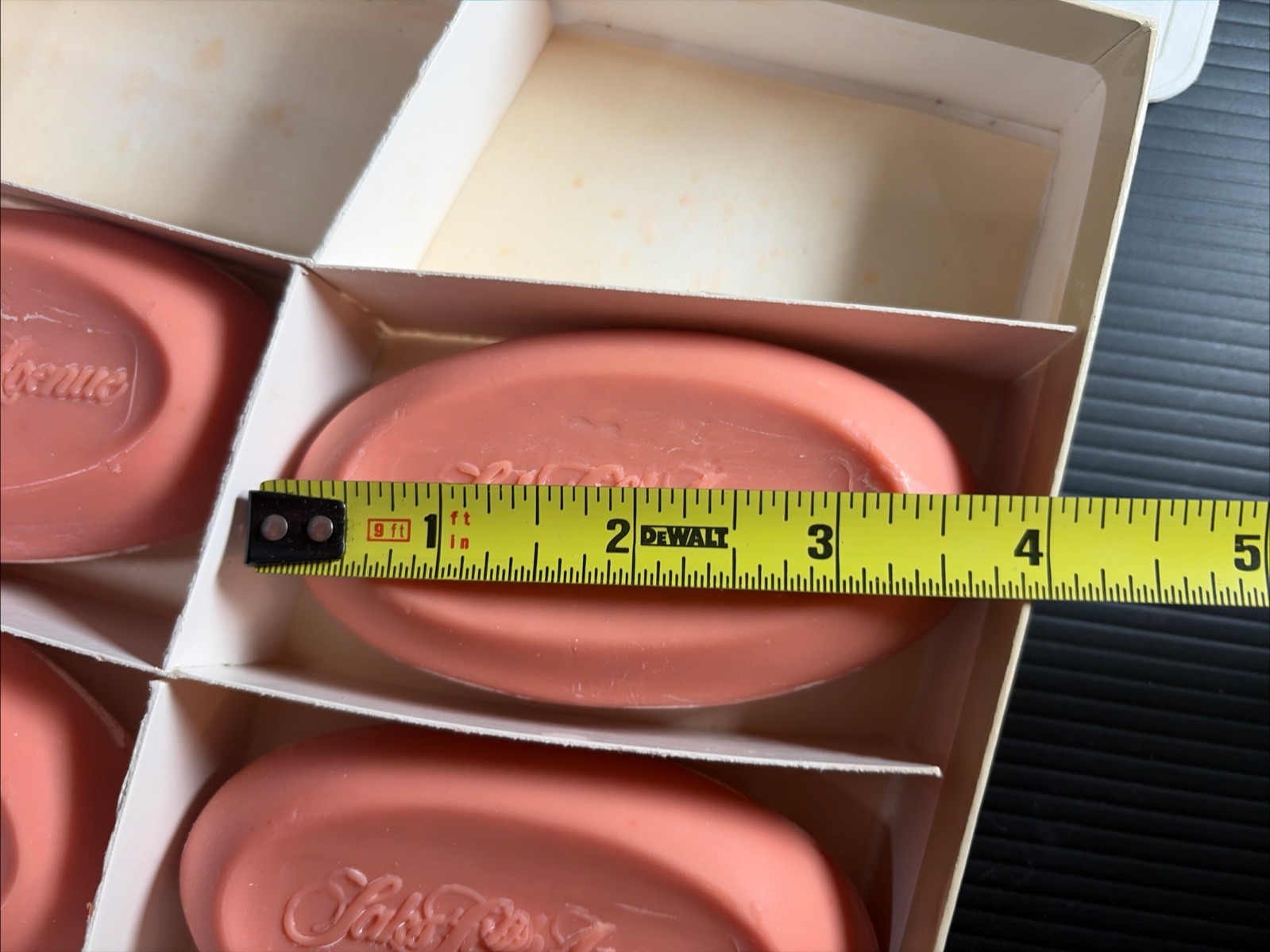 9 Vtg Soap Bars Saks Fifth Avenue Set Pink American Beauty Rose Scented