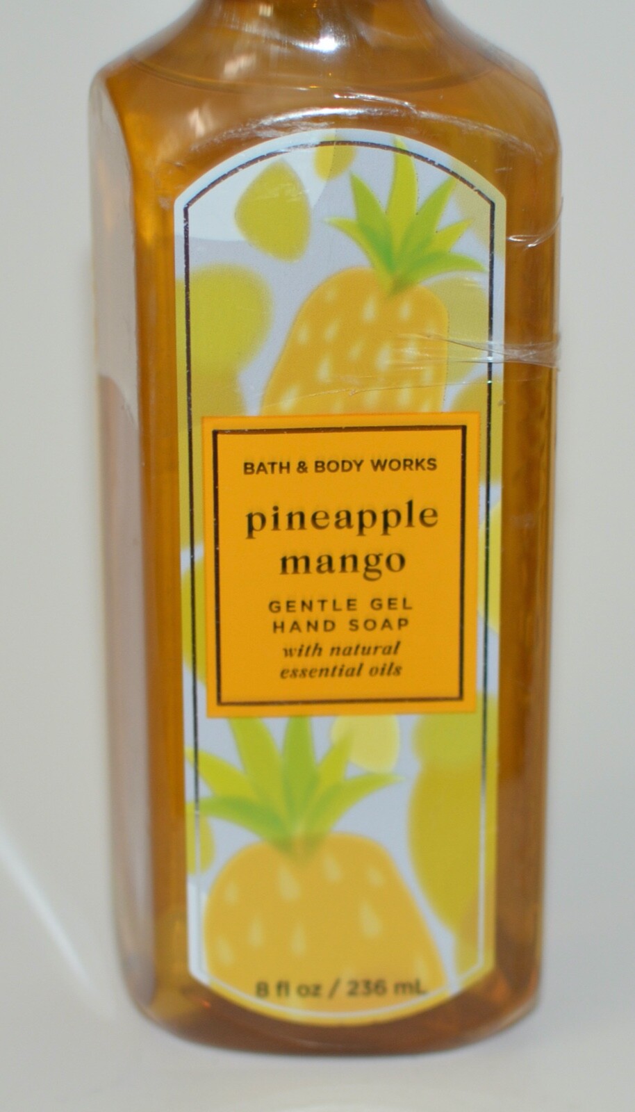 5 NEW BATH & BODY WORKS PINEAPPLE MANGO GENTLE GEL HAND SOAP WASH ESSENTIAL OILS