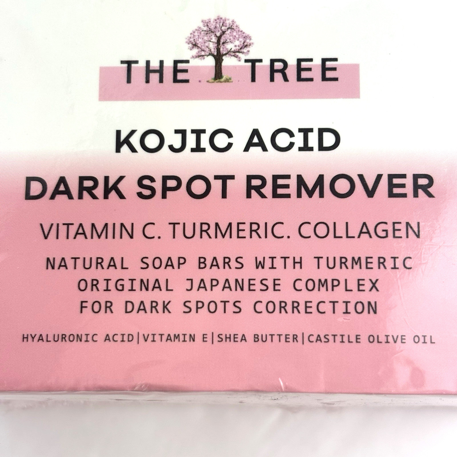The Tree Kojic Acid Dark Spot Remover Soap Turmeric Hyaluronic Acid Collagen
