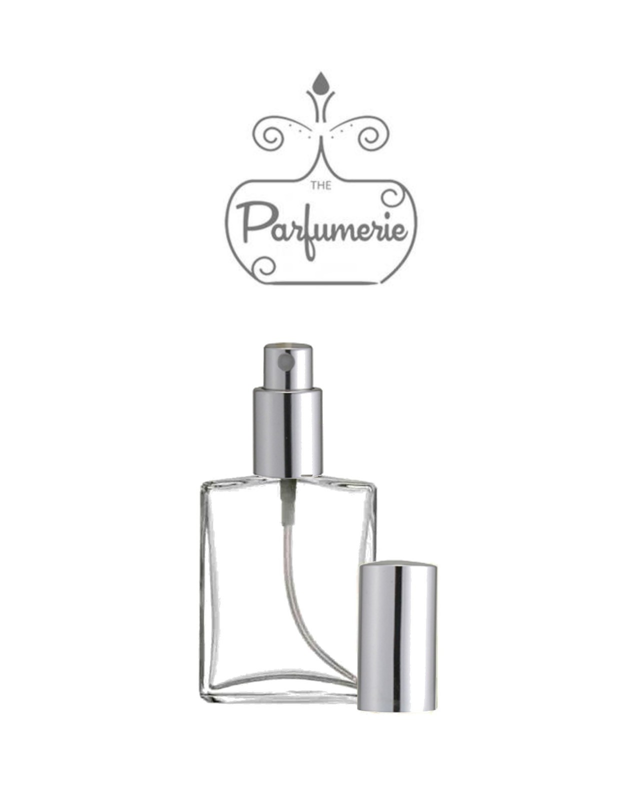 Glass Spray/Atomizer Refillable Perfume Bottle 1 or 2 oz. Empty Flat 30 or 60 ml