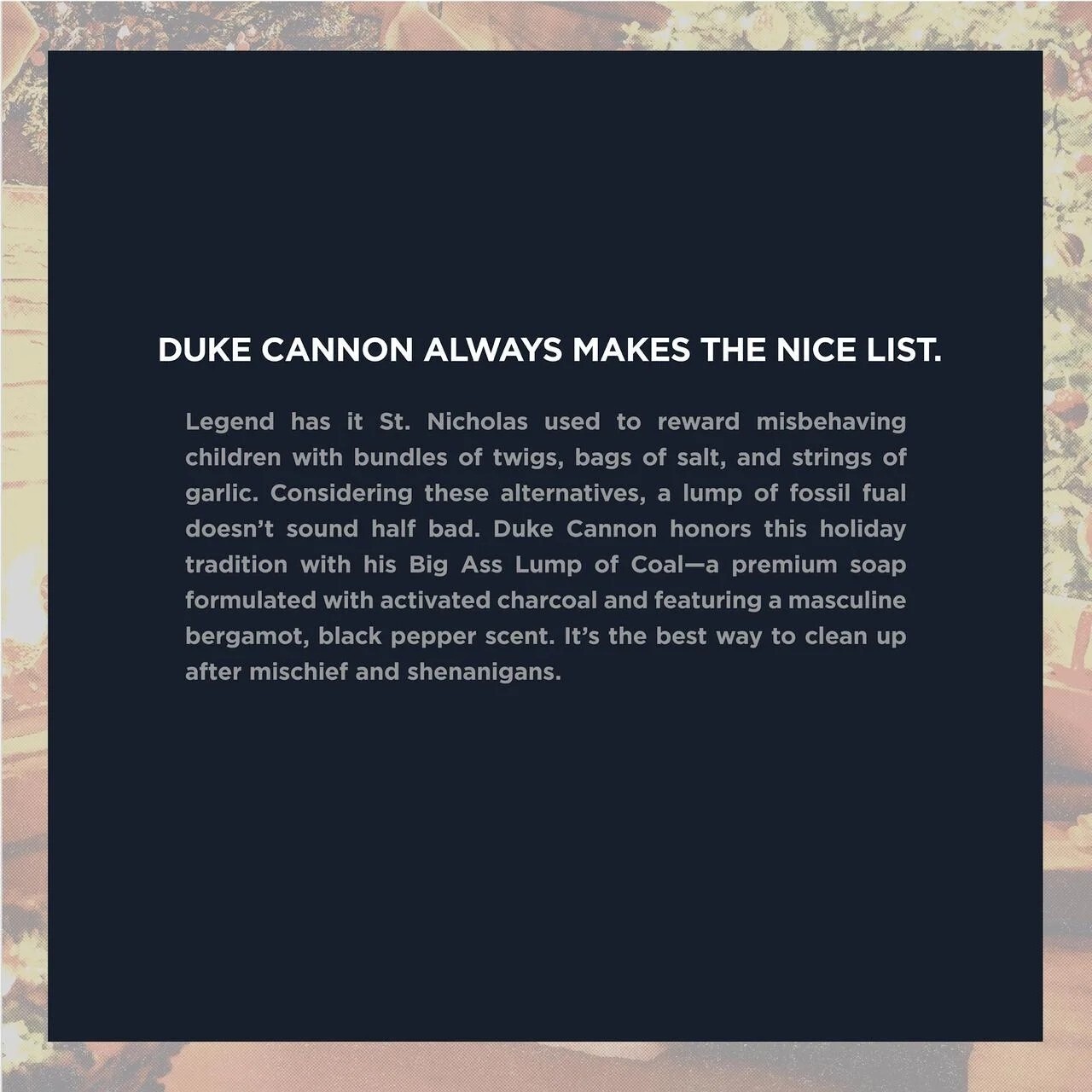 Duke Cannon Mens Big Ass 10oz Lump of Coal Bergamot & Black Pepper Brick Soap