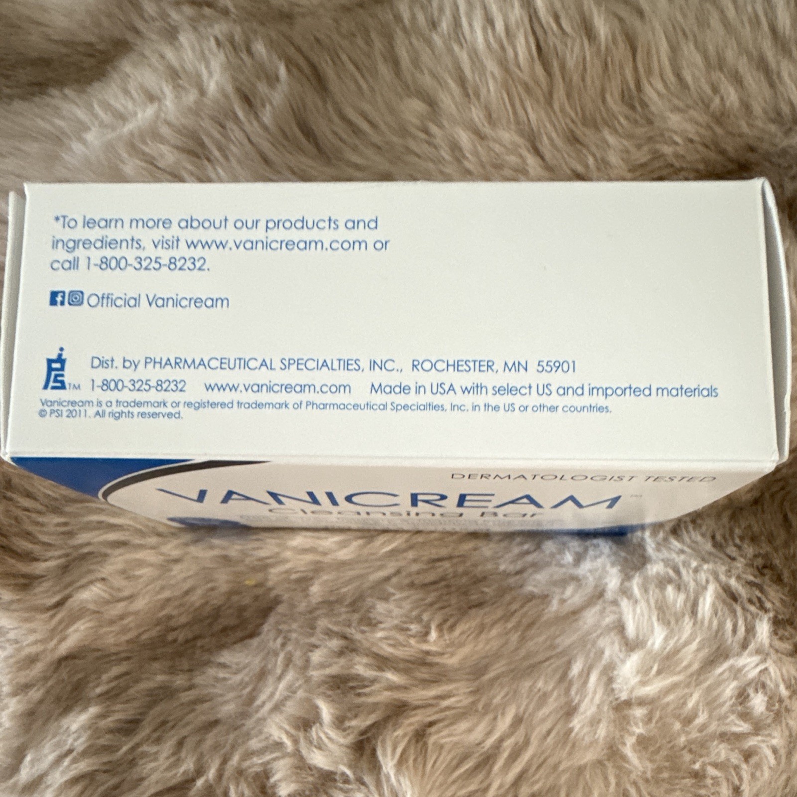 Vanicream Cleansing Bar Soap Sensitive Skin Fragrance-Free Gluten-Free 3.9 oz