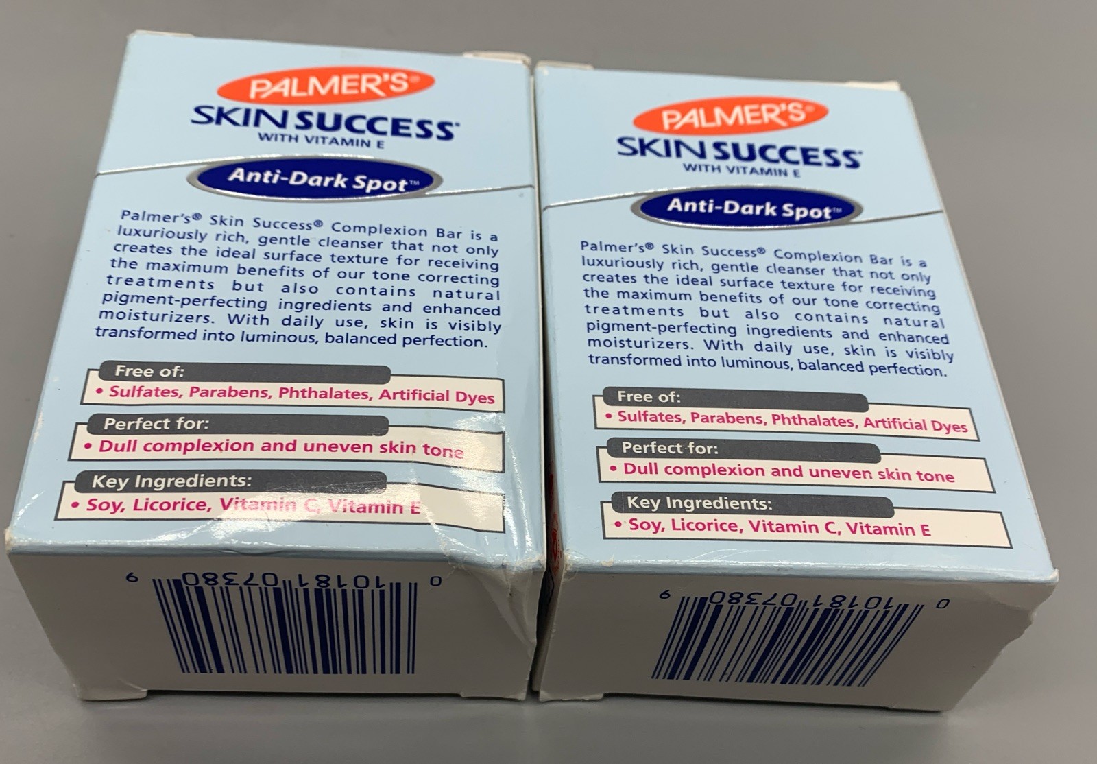 Lot of 2 bars Palmer’s Skin Success Complexion Bar Soap Anti Dark Spot 3.5oz